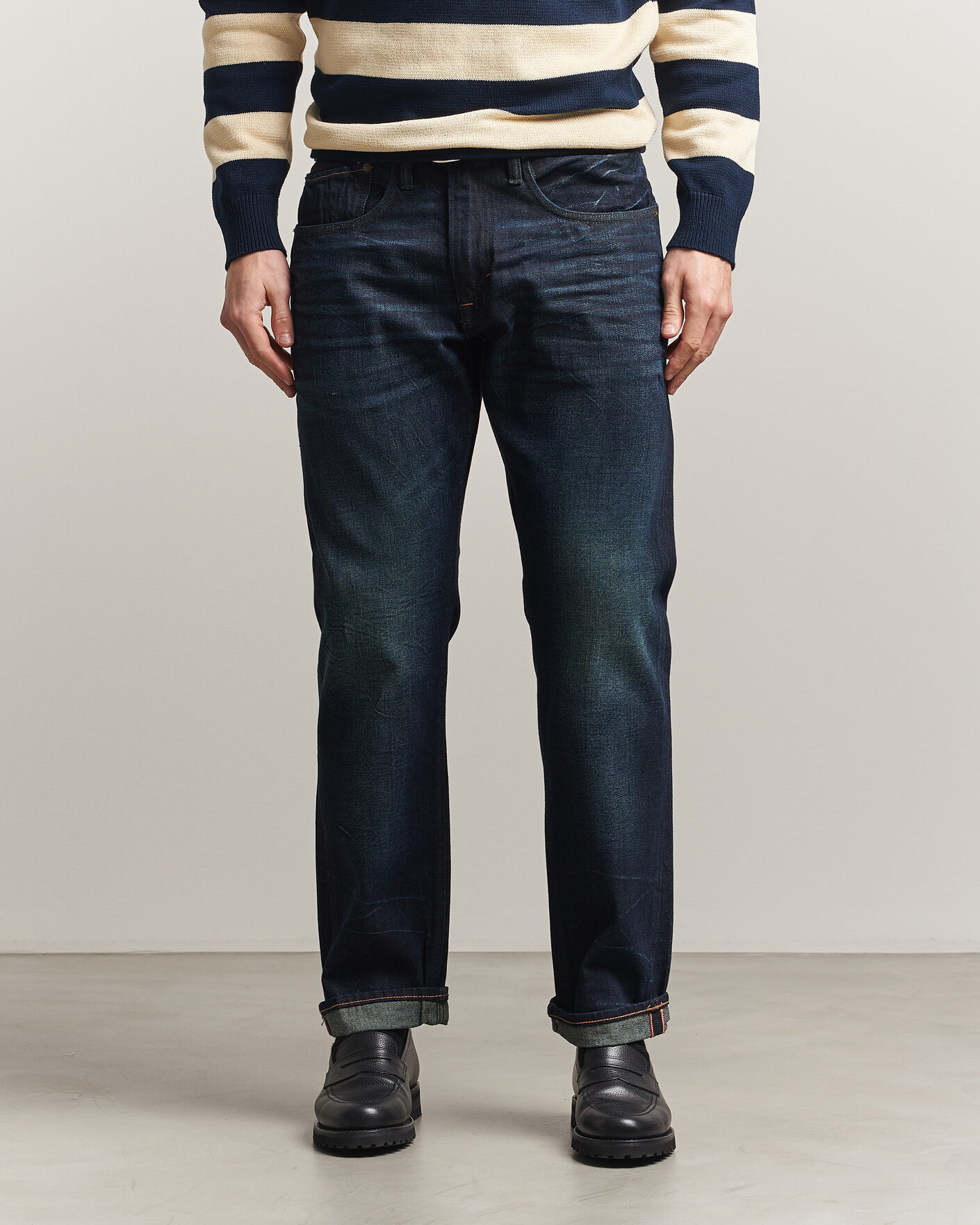 Mies | Housut | -1 Nordic Denim | Regular Fit Selvedge Jeans Connoisseur Blue