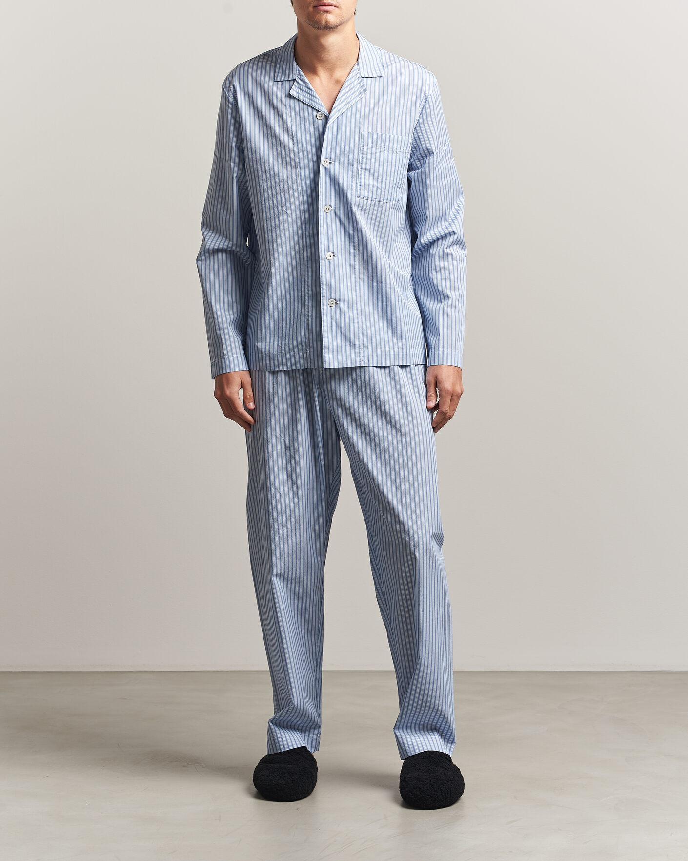 Mies | Yöpuvut ja kylpytakit | Tekla | Fine Twill Pyjama Shirt Cooper Stripes