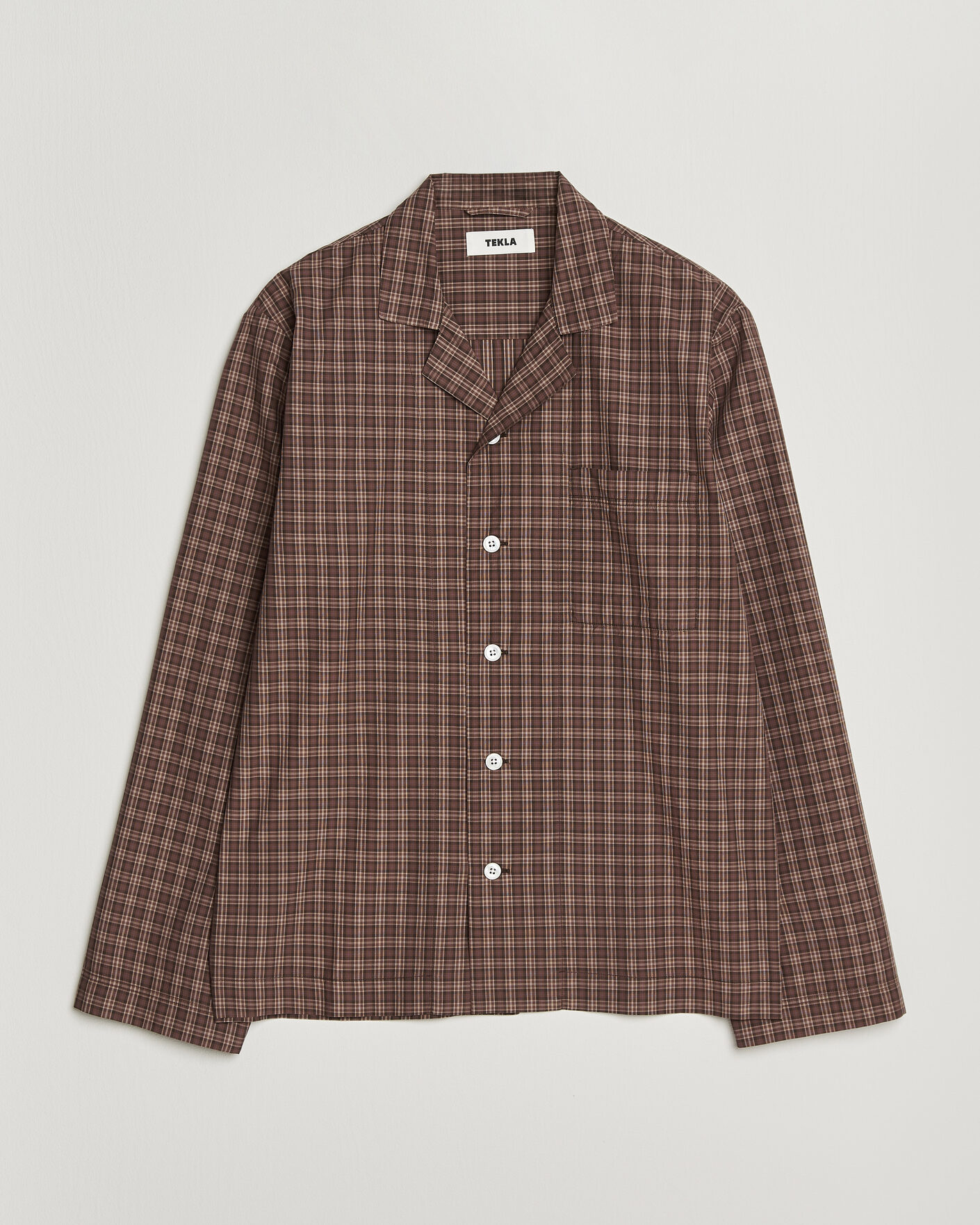 Miehet |  | Tekla | Fine Twill Pyjama Shirt Serra Checks