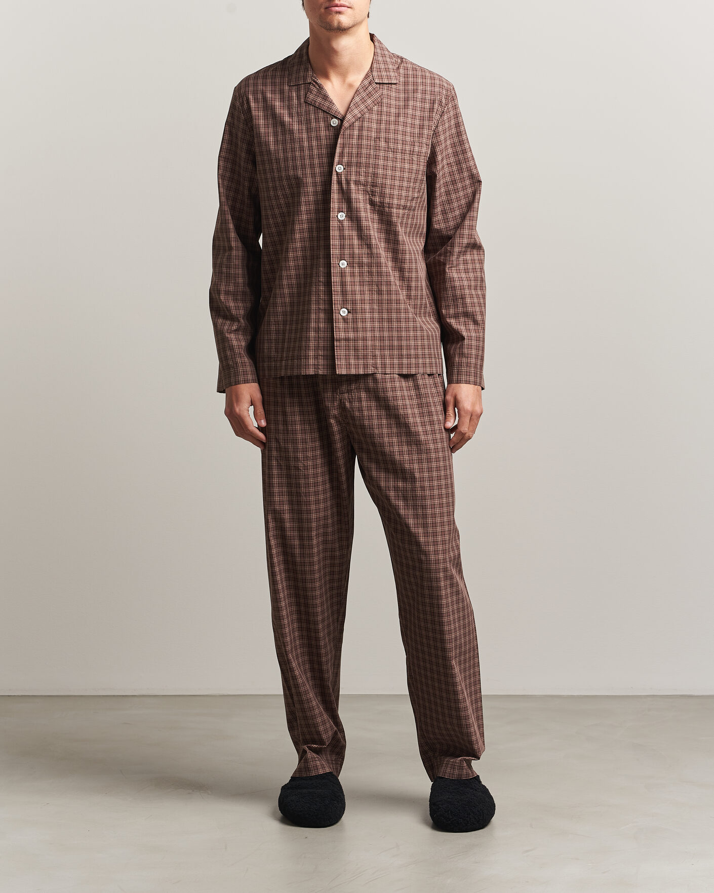 Mies | Yöpuvut ja kylpytakit | Tekla | Fine Twill Pyjama Shirt Serra Checks