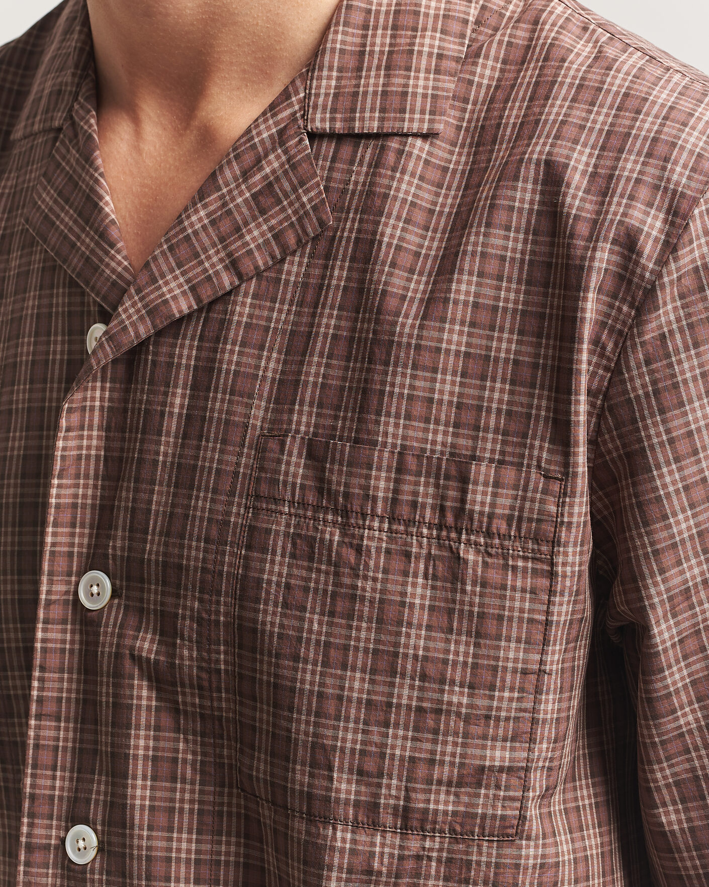 Mies | Yöpuvut ja kylpytakit | Tekla | Fine Twill Pyjama Shirt Serra Checks