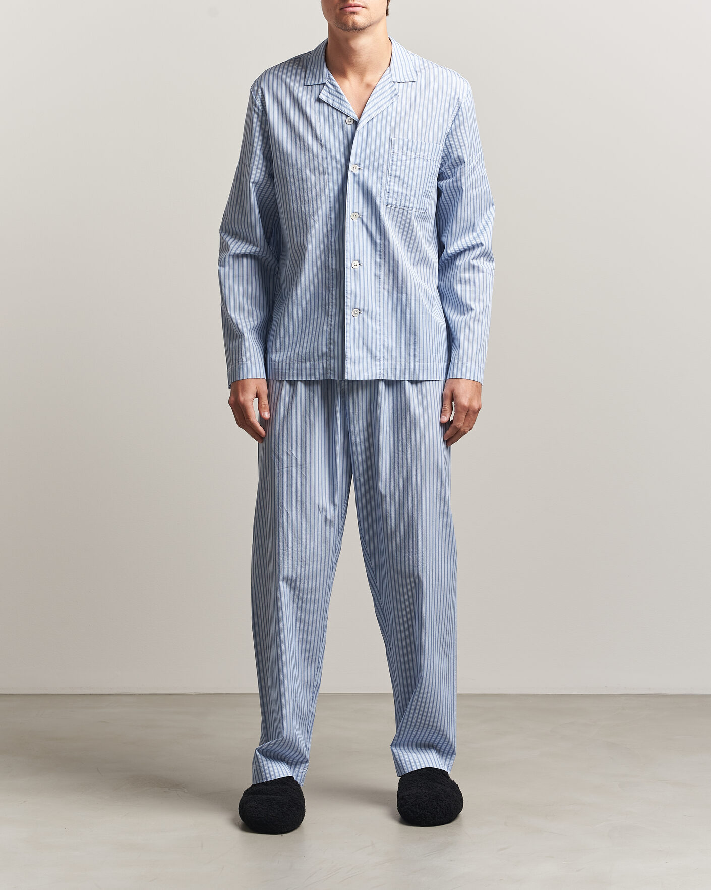 Mies | Yöpuvut ja kylpytakit | Tekla | Fine Twill Pyjama Pants Cooper Stripes