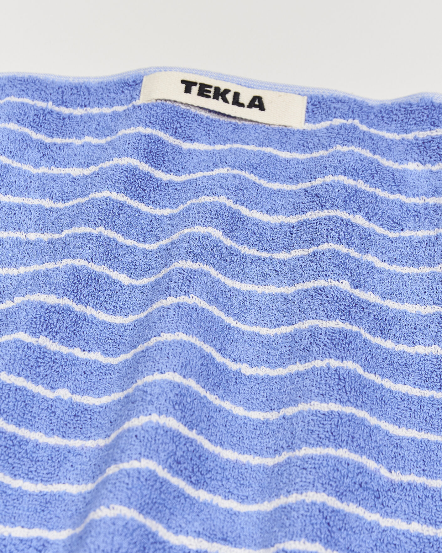 Mies | Tekstiilit | Tekla | Organic Terry Hand Towel Clear Blue Stripes