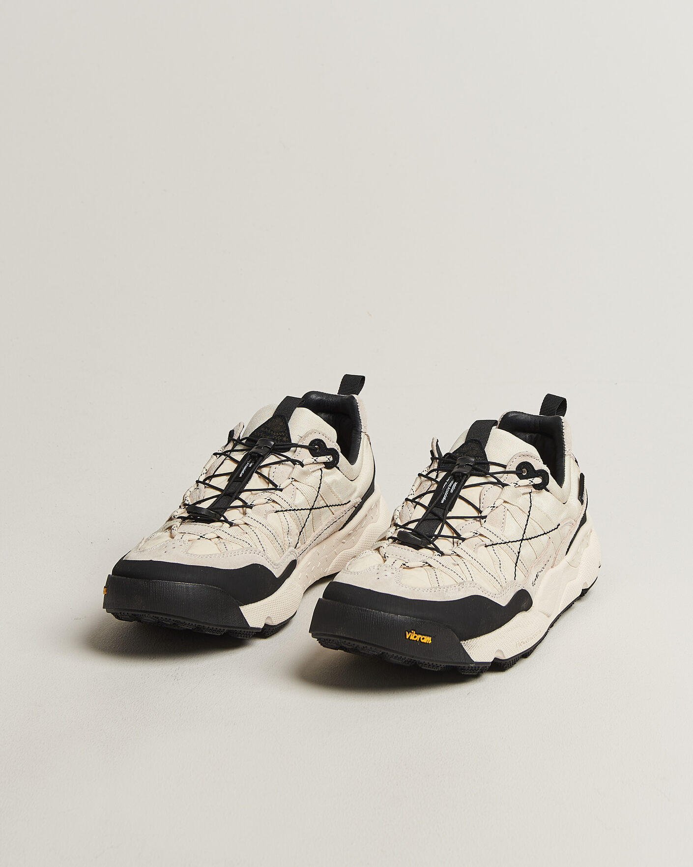 Mies | Tennarit | Flower Mountain | Iwano 2 Suede/Nylon Trail Sneaker White/Black