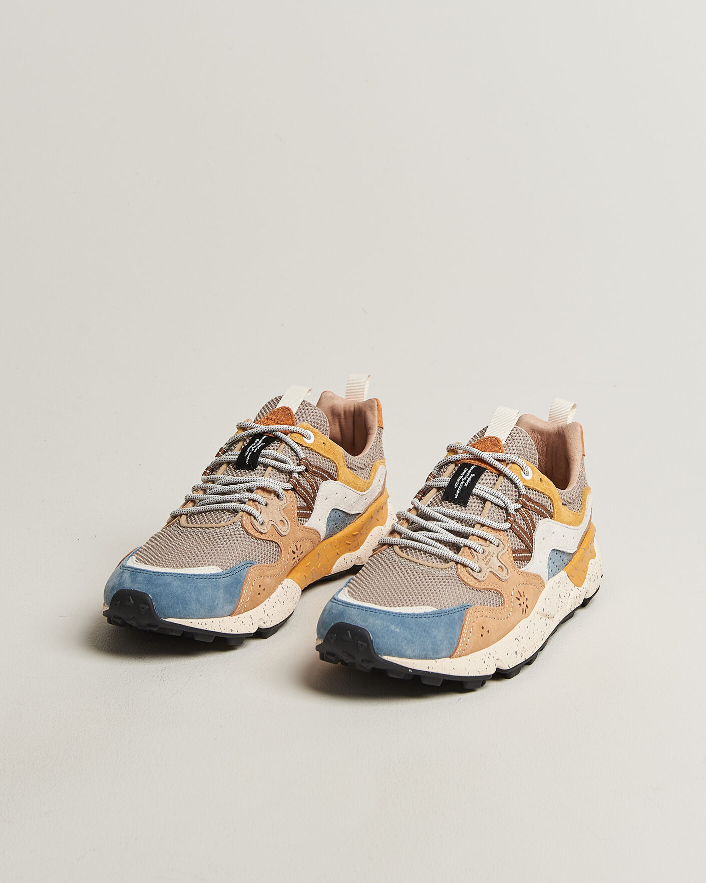 Mies | Tennarit | Flower Mountain | Yamano 3 Suede/Nylon Mesh Sneaker Grey Multi