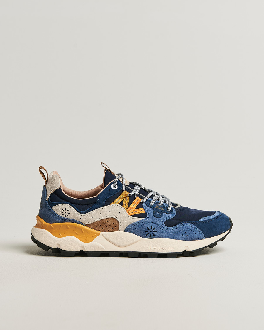 Mies | Tennarit | Flower Mountain | Yamano 3 Suede/Nylon Sneaker Dark Blue
