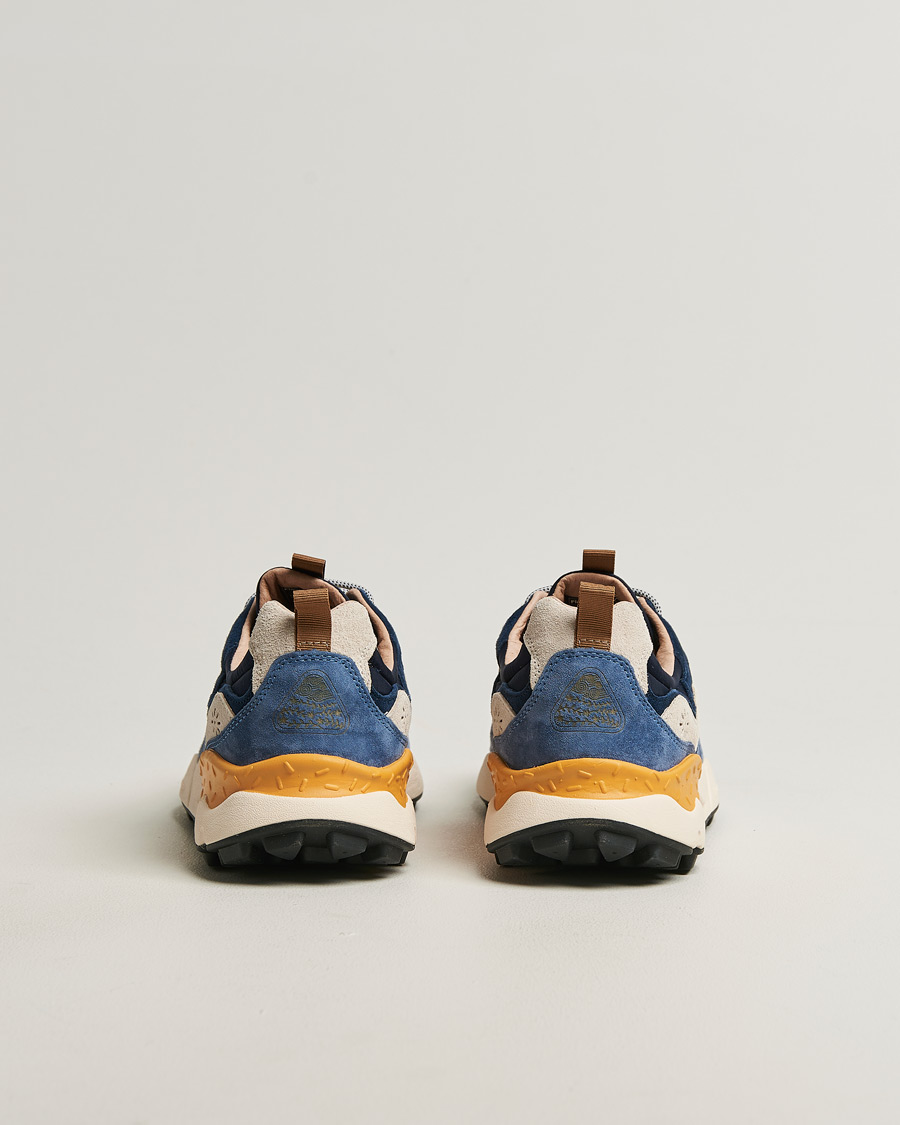 Mies | Tennarit | Flower Mountain | Yamano 3 Suede/Nylon Sneaker Dark Blue