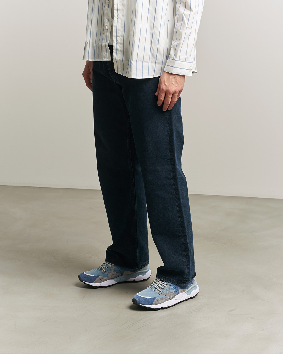 Mies | Tennarit | Flower Mountain | Yamano 3 Suede/Nylon Sneaker Light Blue