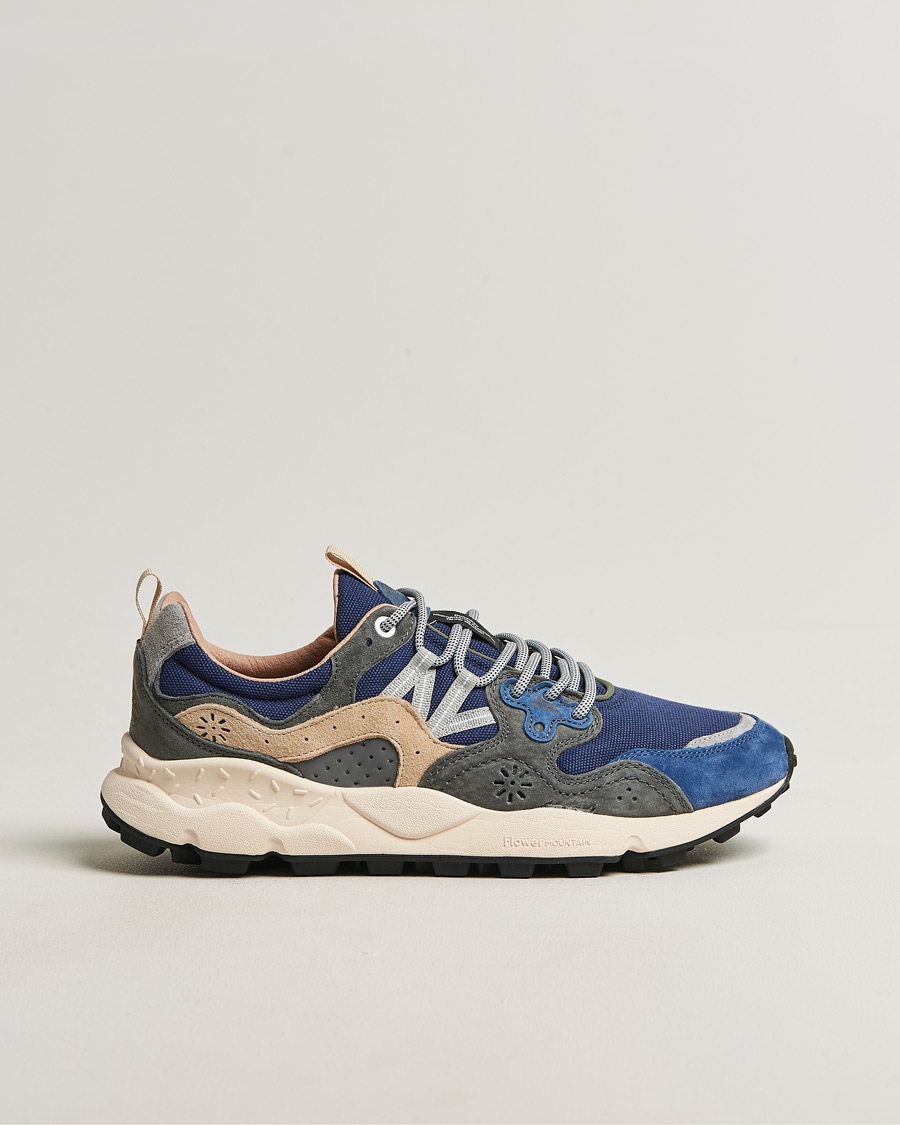 Mies | Tennarit | Flower Mountain | Yamano 3 Suede/Canvas Sneaker Blue/Grey