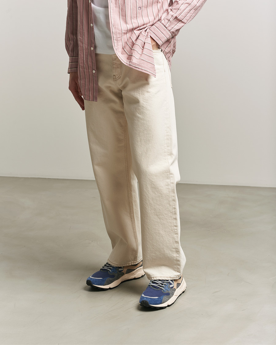 Mies | Tennarit | Flower Mountain | Yamano 3 Suede/Canvas Sneaker Blue/Grey
