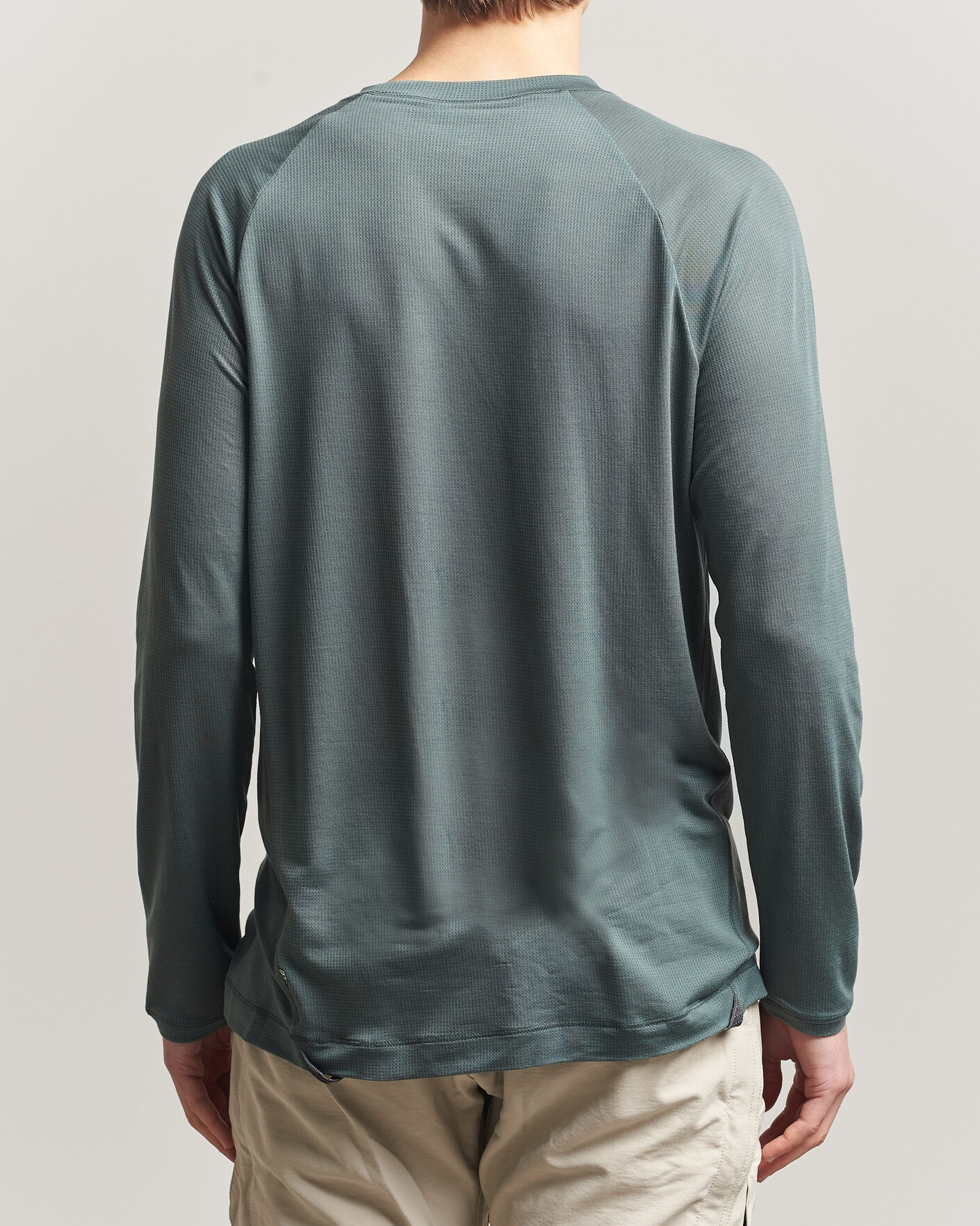 Mies | T-paidat | Klättermusen | Groa Lightweight Tencel Long Sleeve T-Shirt Teal Grey