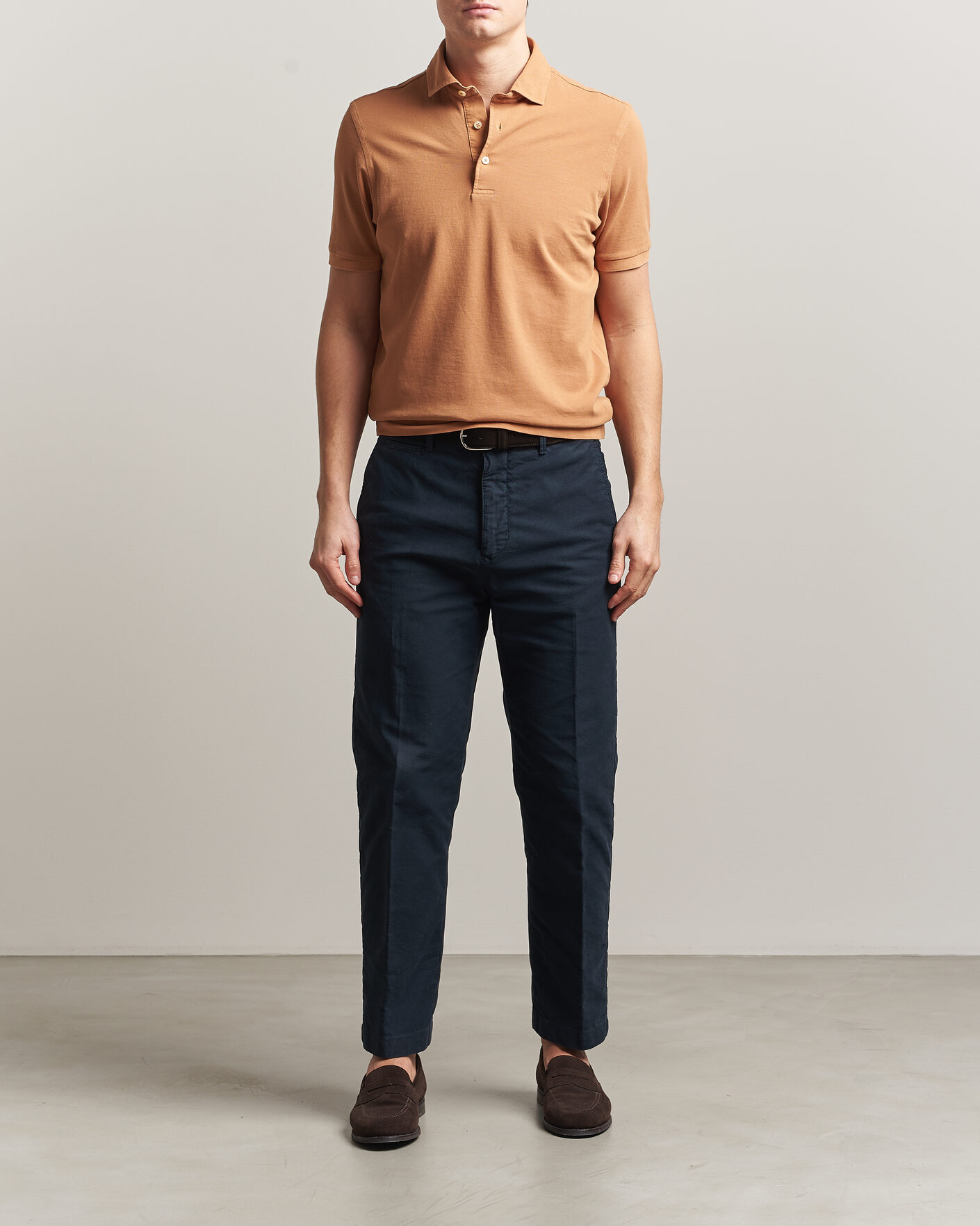 Mies | Pikeet | Gran Sasso | Washed Polo Apricot Orange