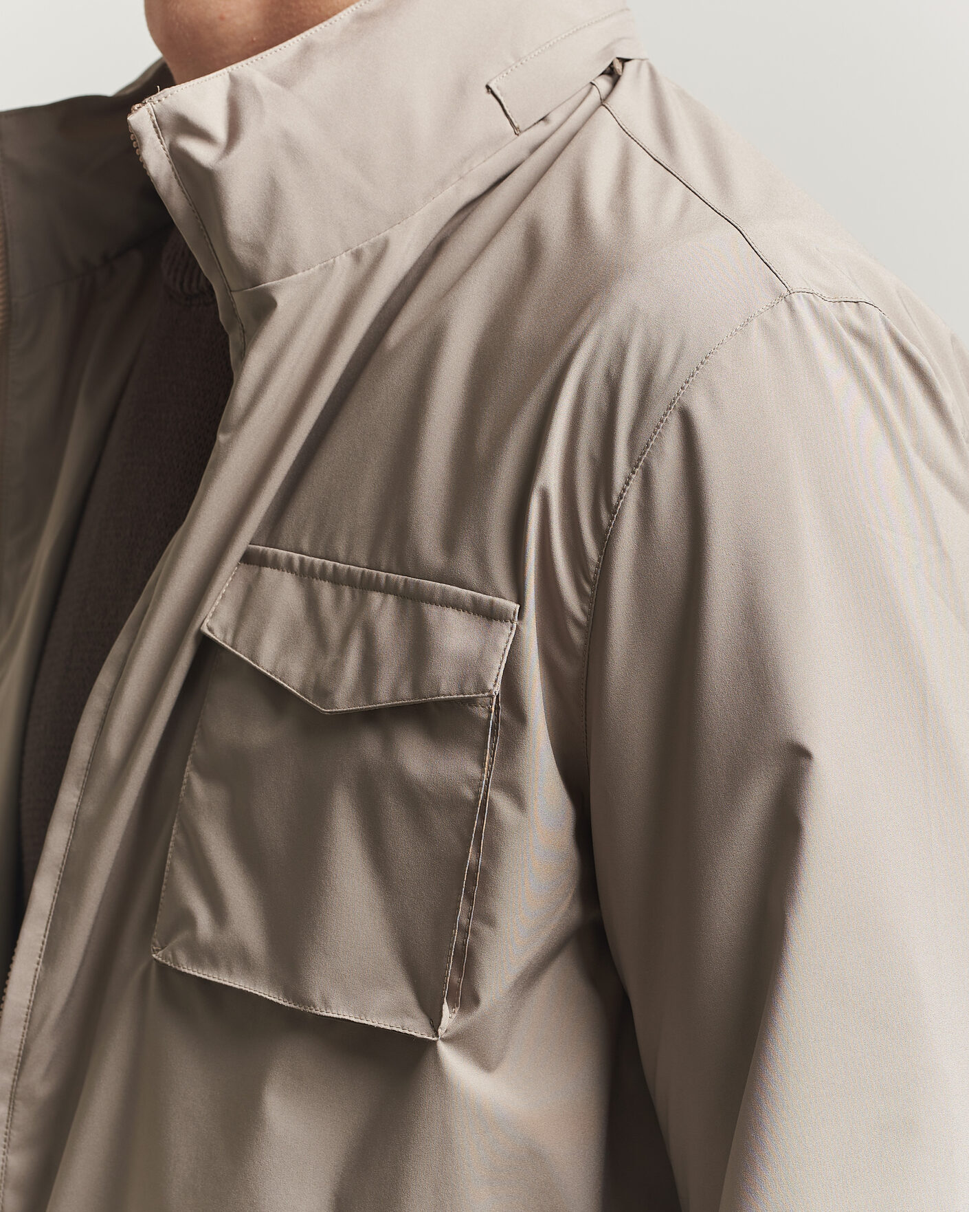 Mies | Takit | Gran Sasso | Nylon Field Jacket Beige