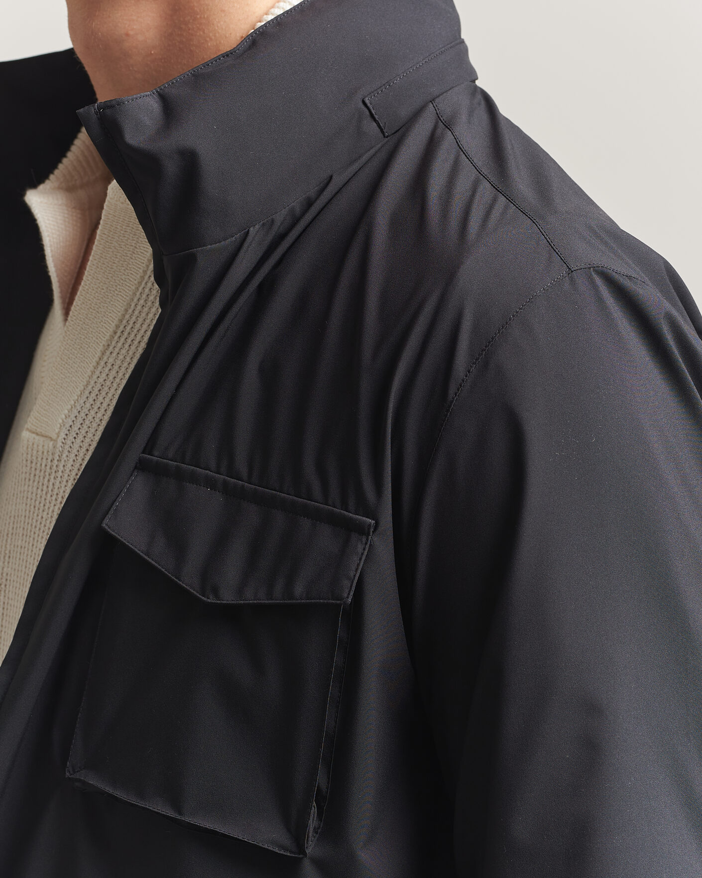 Mies | Takit | Gran Sasso | Nylon Field Jacket Navy