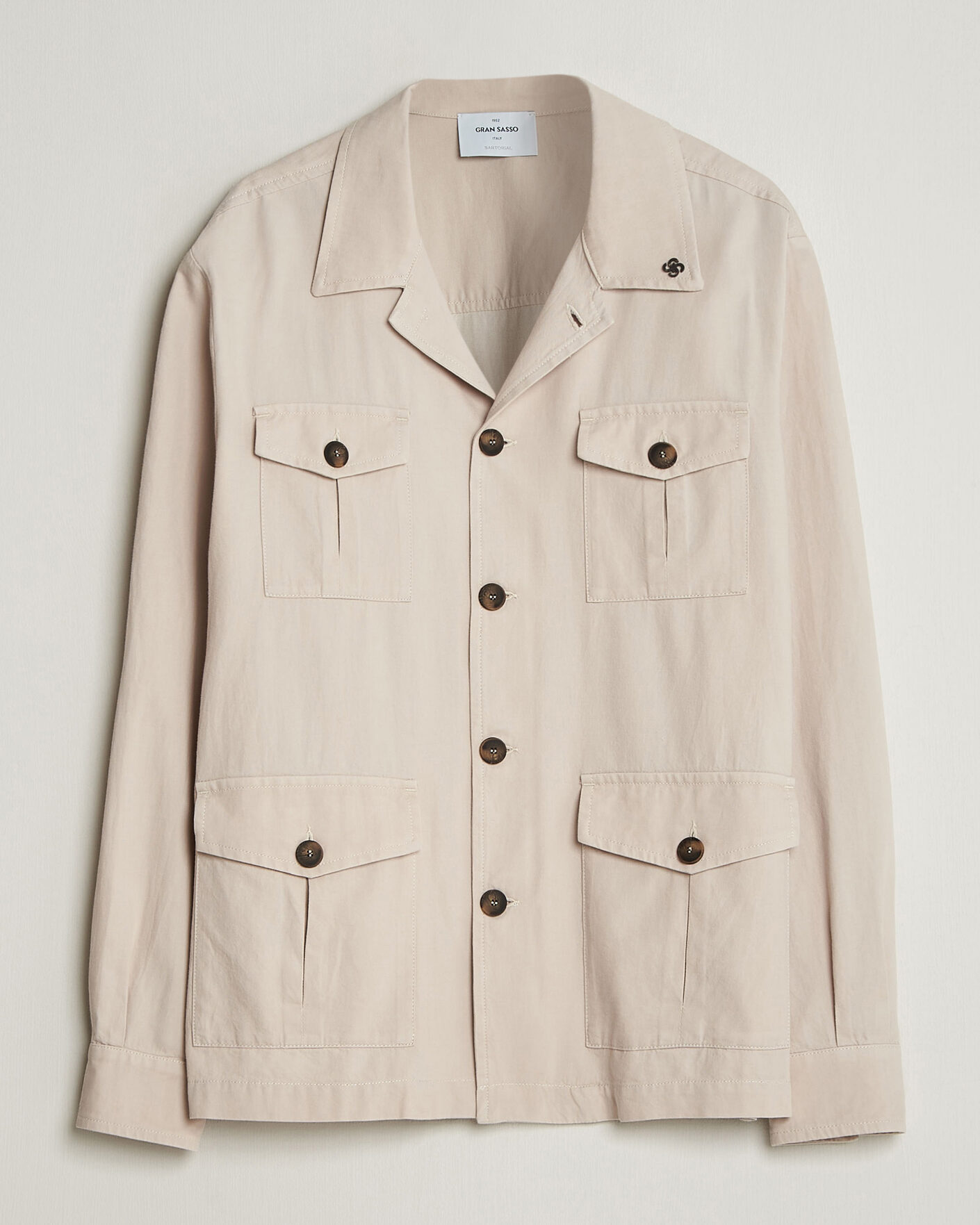 Mies | Takit | Gran Sasso | Cotton Safari Jacket Beige