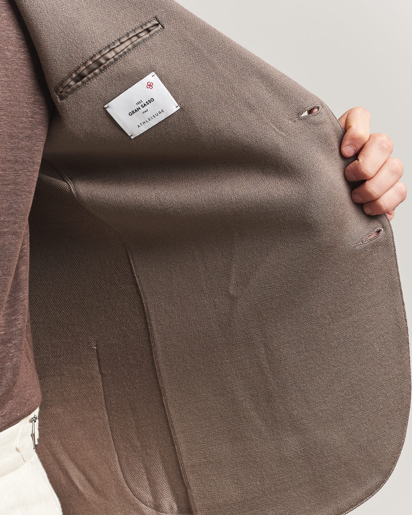 Mies | Pikkutakit | Gran Sasso | Wool Knitted Blazer Brown