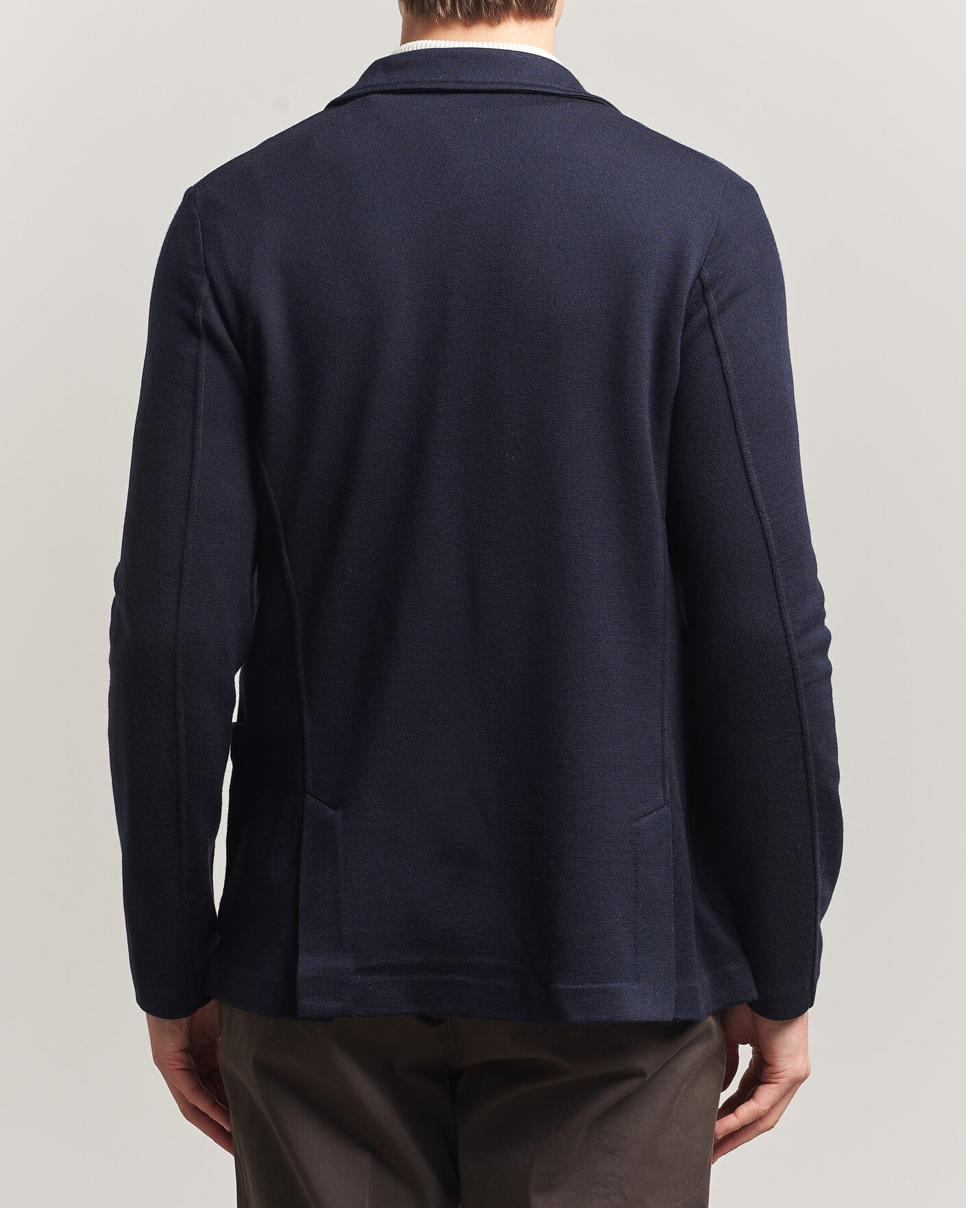 Mies | Pikkutakit | Gran Sasso | Wool Knitted Blazer Navy