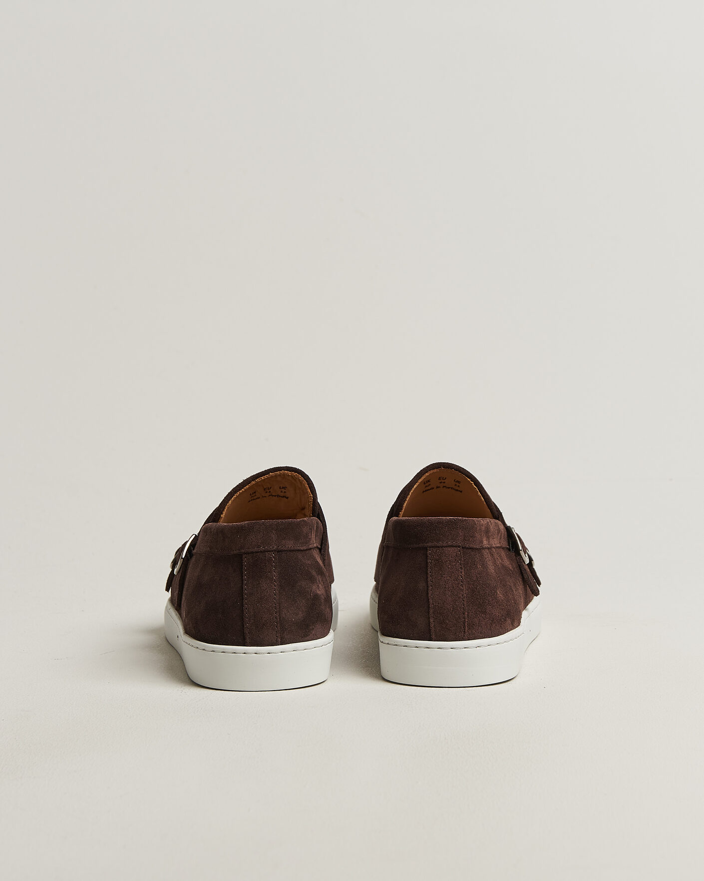 Mies | Loaferit | Fliteless | Suede Monk Strap Sneaker Loafer Dark Brown