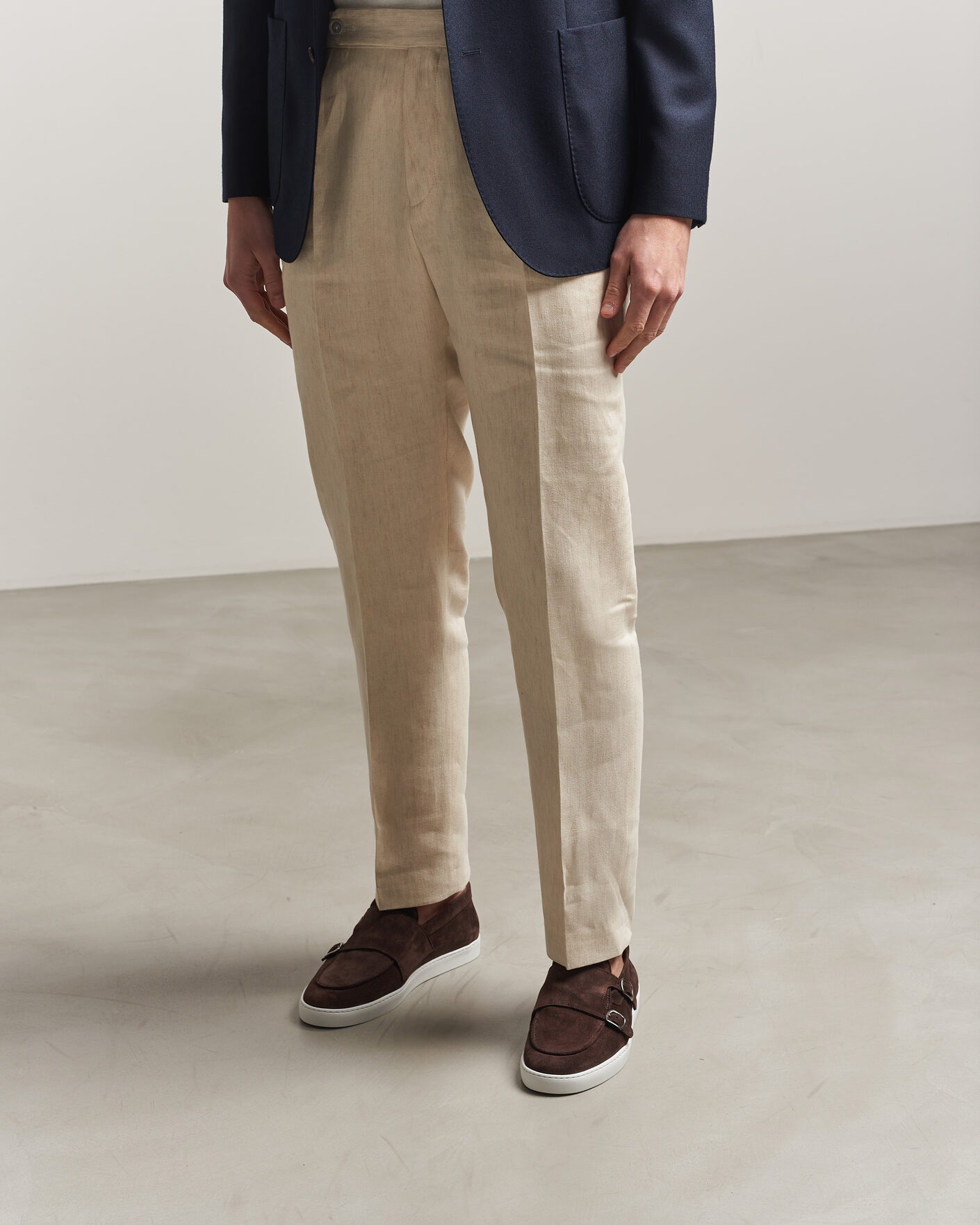 Mies | Loaferit | Fliteless | Suede Monk Strap Sneaker Loafer Dark Brown