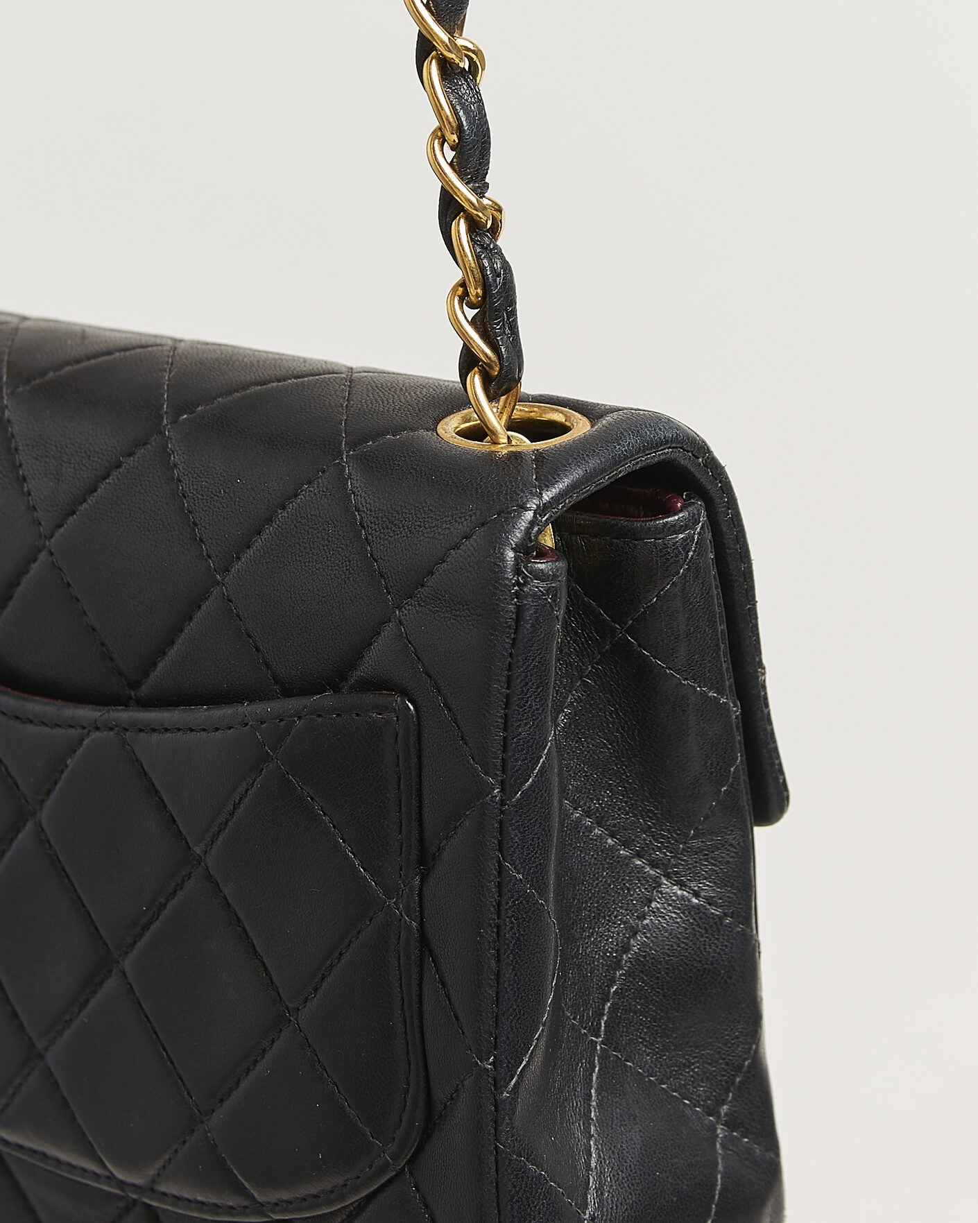 Mies | Pre-Owned & Vintage Bags | Chanel Pre-Owned | Classic Mini Single Flap Square Bag Black