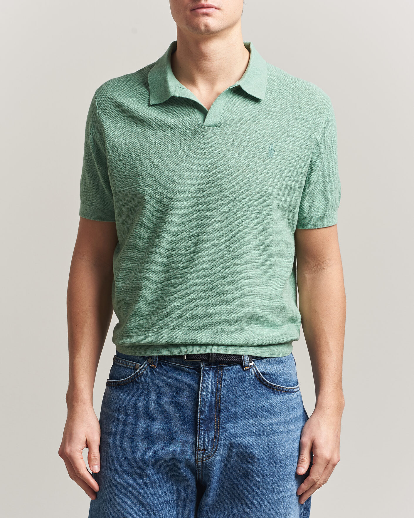 Mies | Pikeet | Polo Ralph Lauren | Cotton Blend Polo Faded Mint
