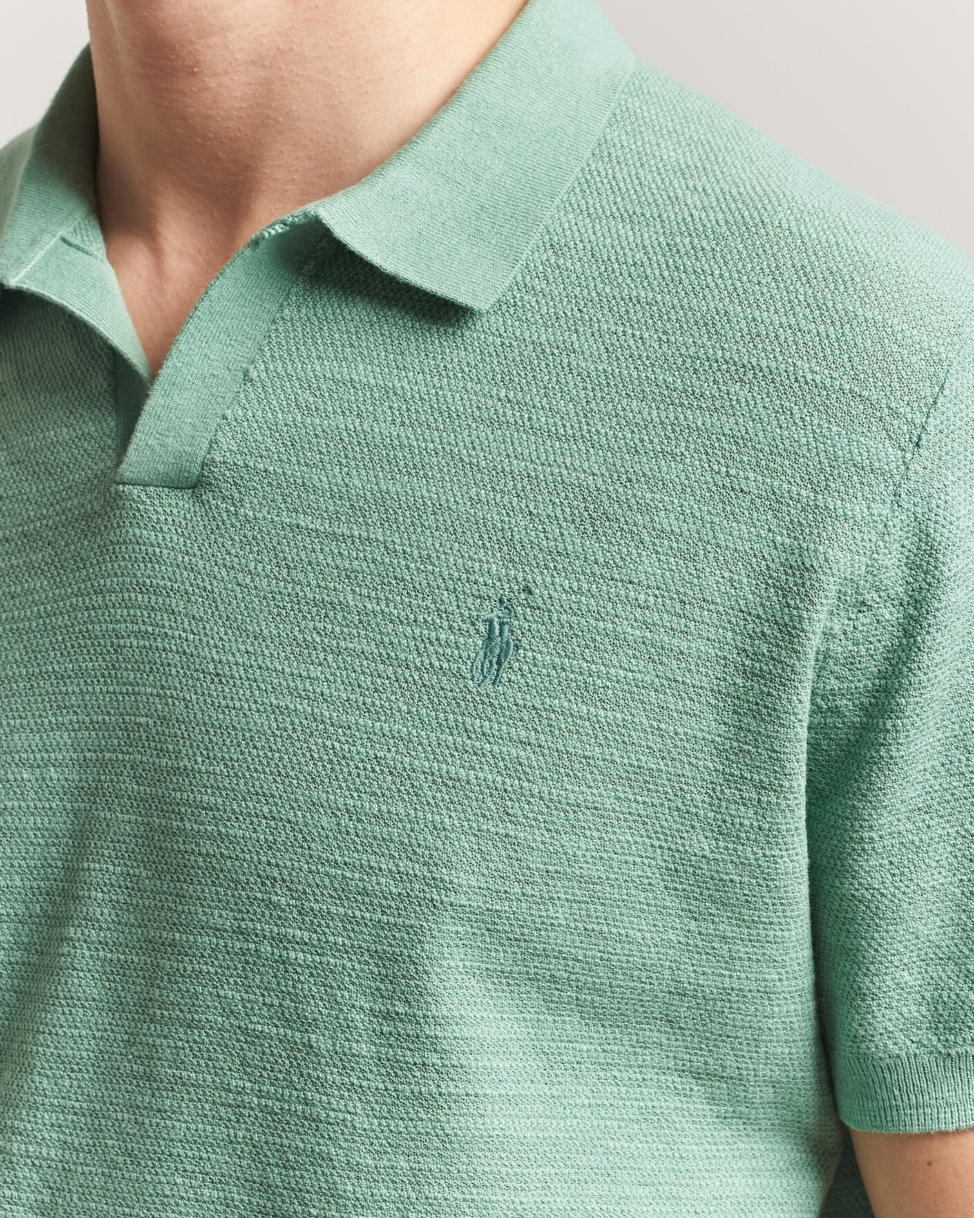 Mies | Pikeet | Polo Ralph Lauren | Cotton Blend Polo Faded Mint