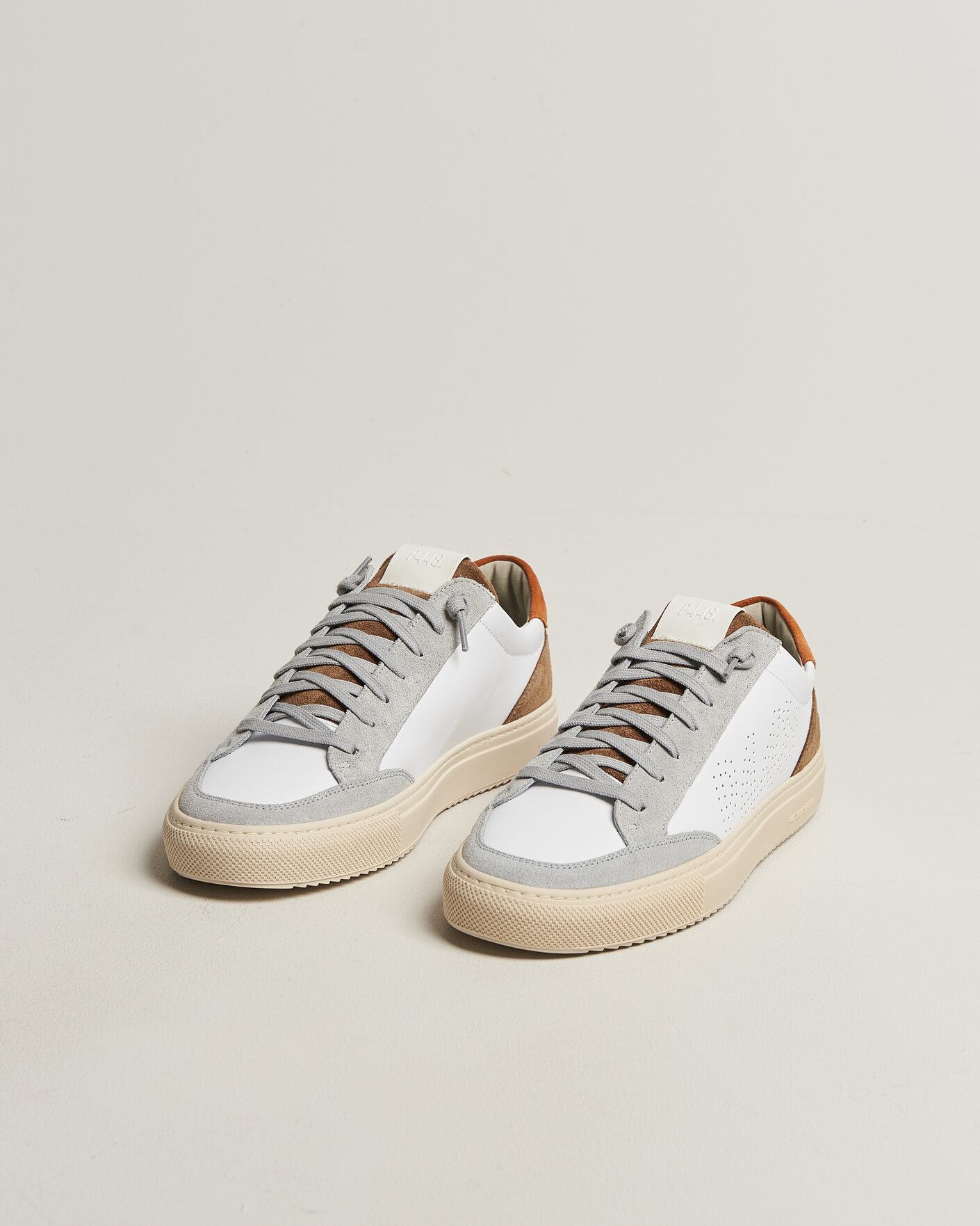 Mies | Tennarit | P448 | Soho Leather/Suede Sneaker White/Grey