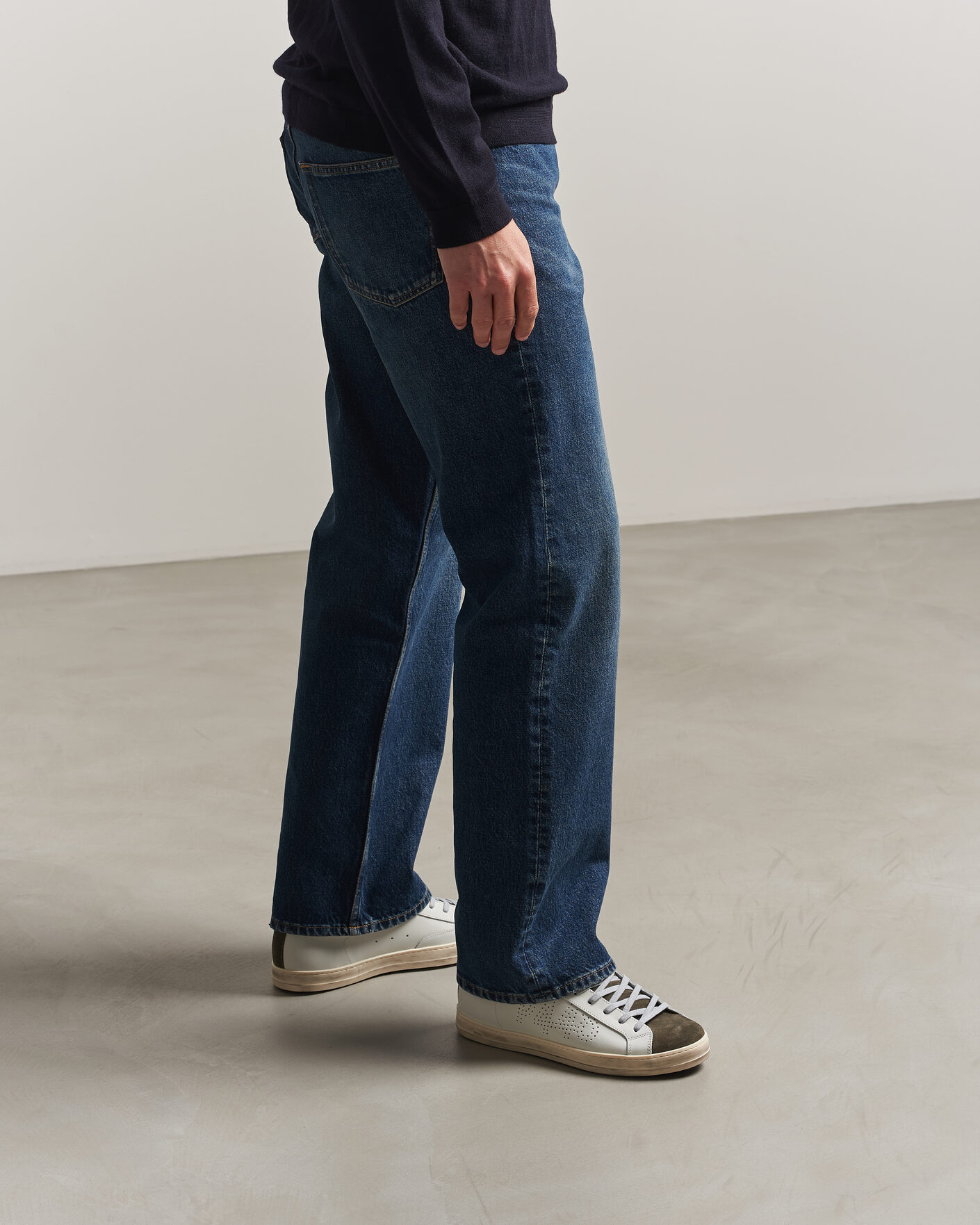 Mies | Tennarit | P448 | John Leather Sneaker White/Olive