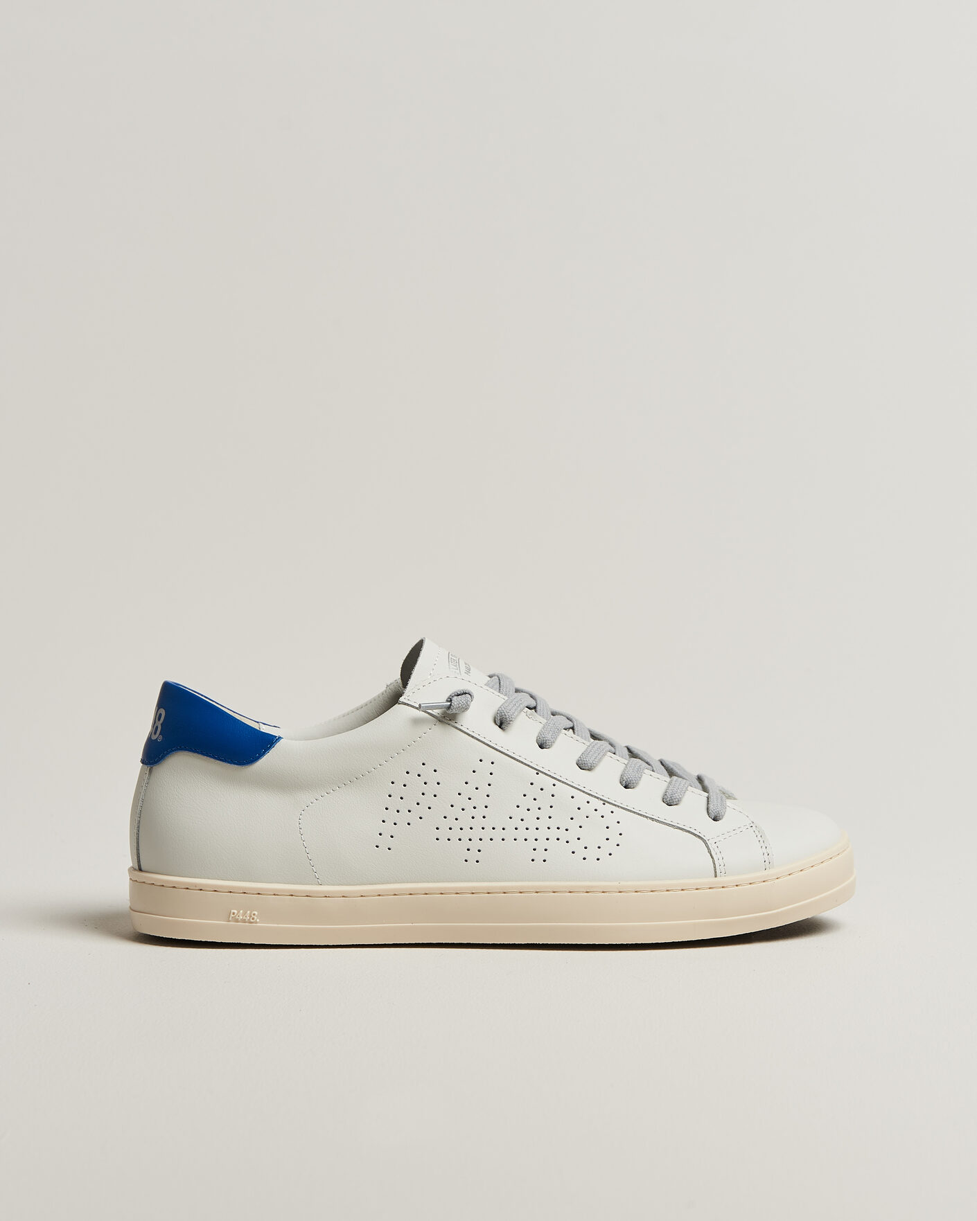 Mies | Tennarit | P448 | John Leather Sneaker White/Blue