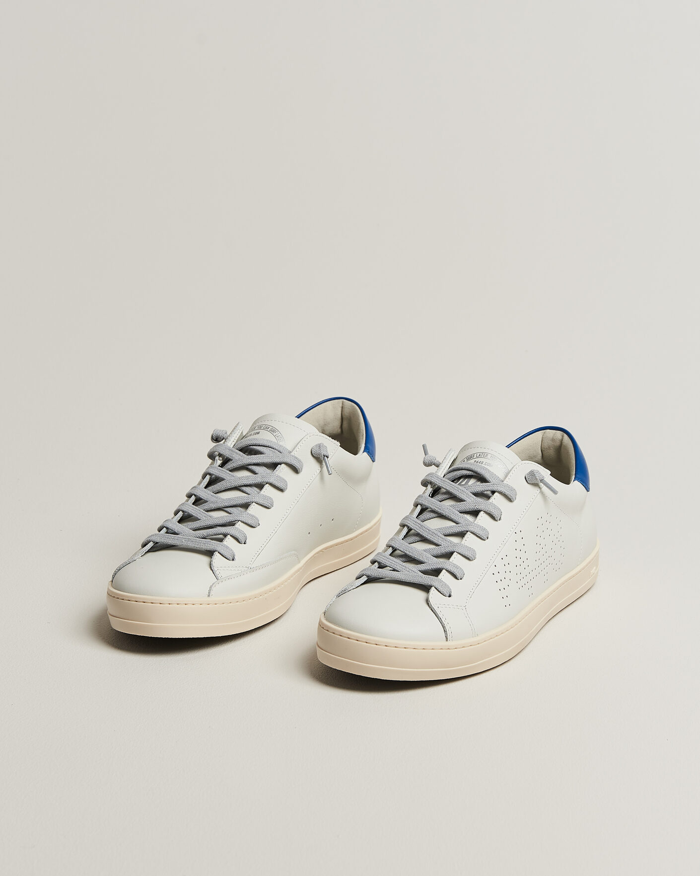 Mies | Tennarit | P448 | John Leather Sneaker White/Blue