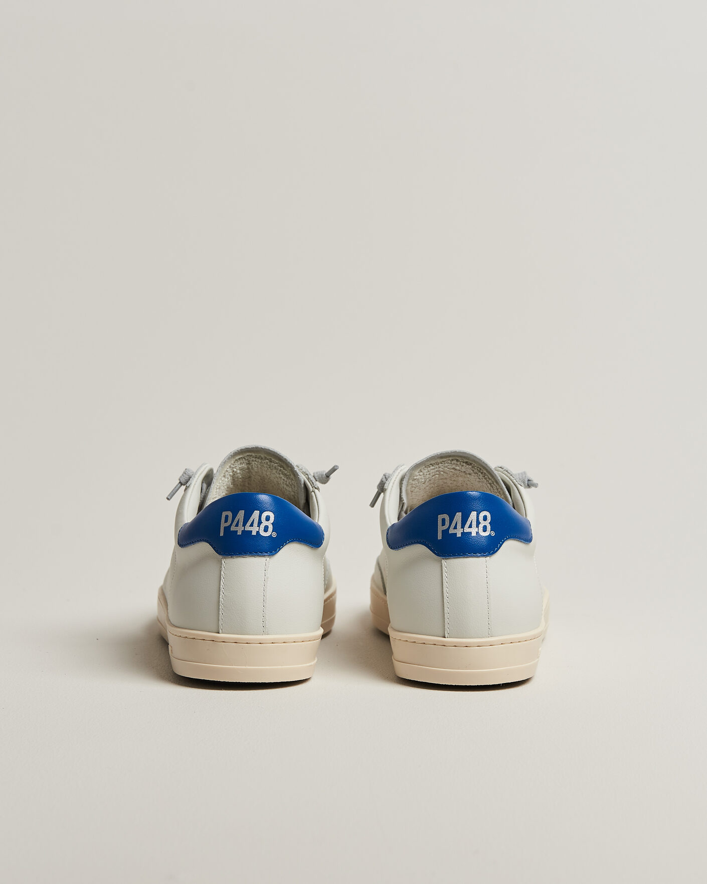 Mies | Tennarit | P448 | John Leather Sneaker White/Blue