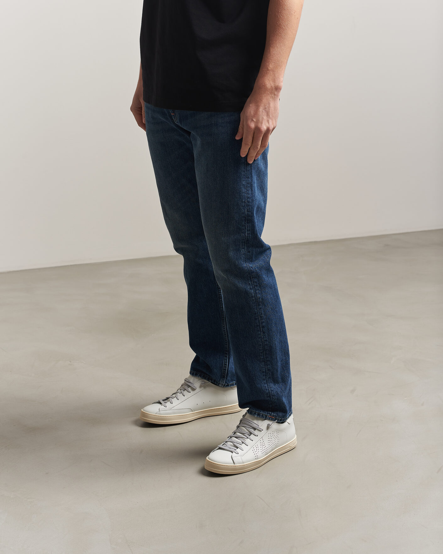 Mies | Tennarit | P448 | John Leather Sneaker White