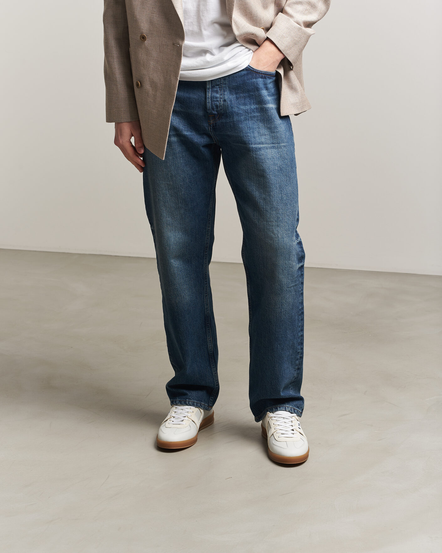 Mies | Tennarit | P448 | Monza Leather/Suede Sneaker White