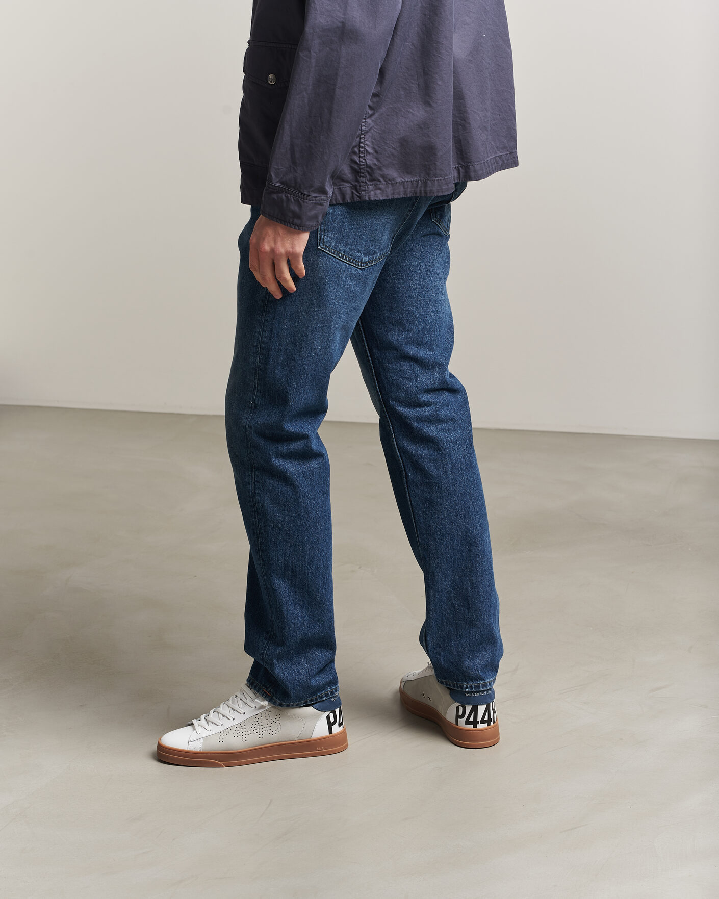 Mies | Tennarit | P448 | Jack Leather Sneaker White/Navy