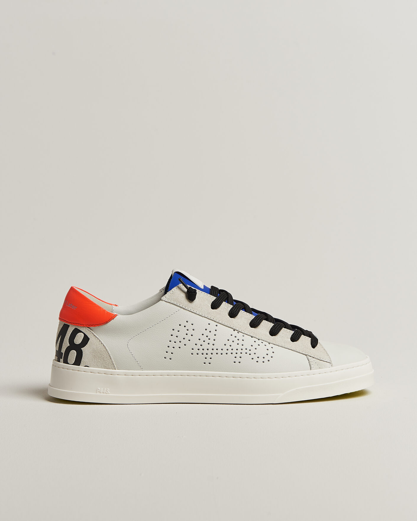 Mies | Tennarit | P448 | Jack Leather Sneaker Grey/Orange
