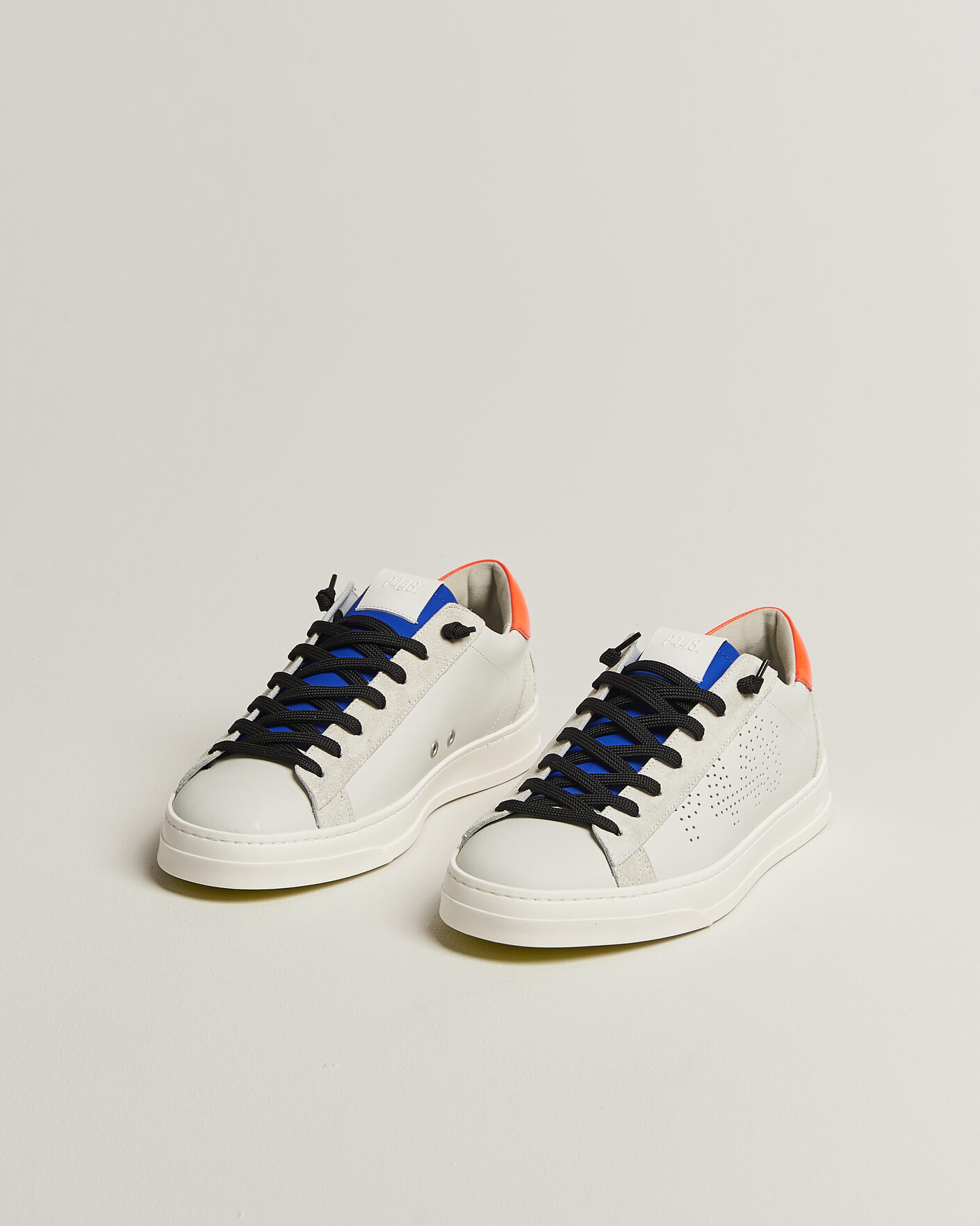 Mies | Tennarit | P448 | Jack Leather Sneaker Grey/Orange