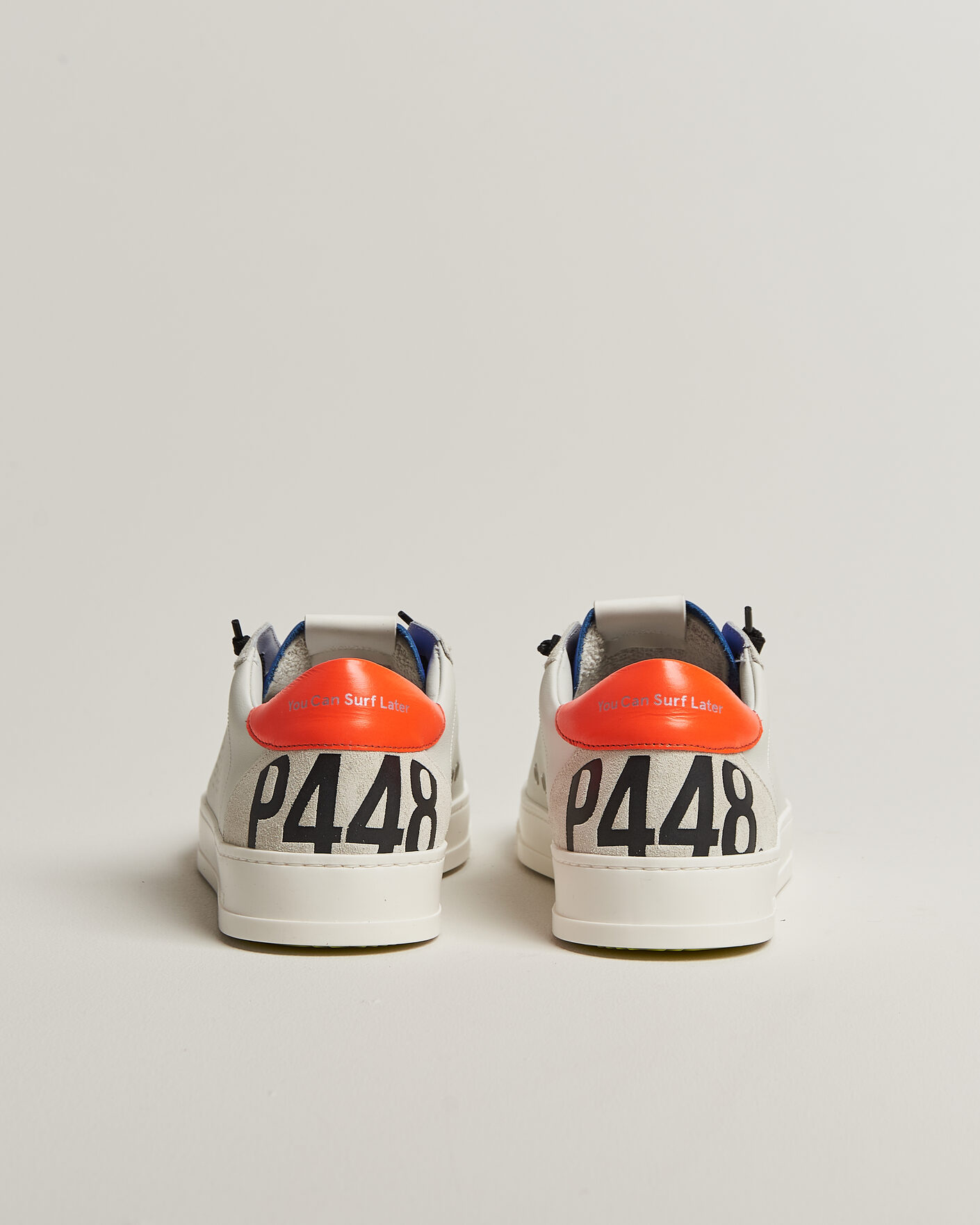 Mies | Tennarit | P448 | Jack Leather Sneaker Grey/Orange
