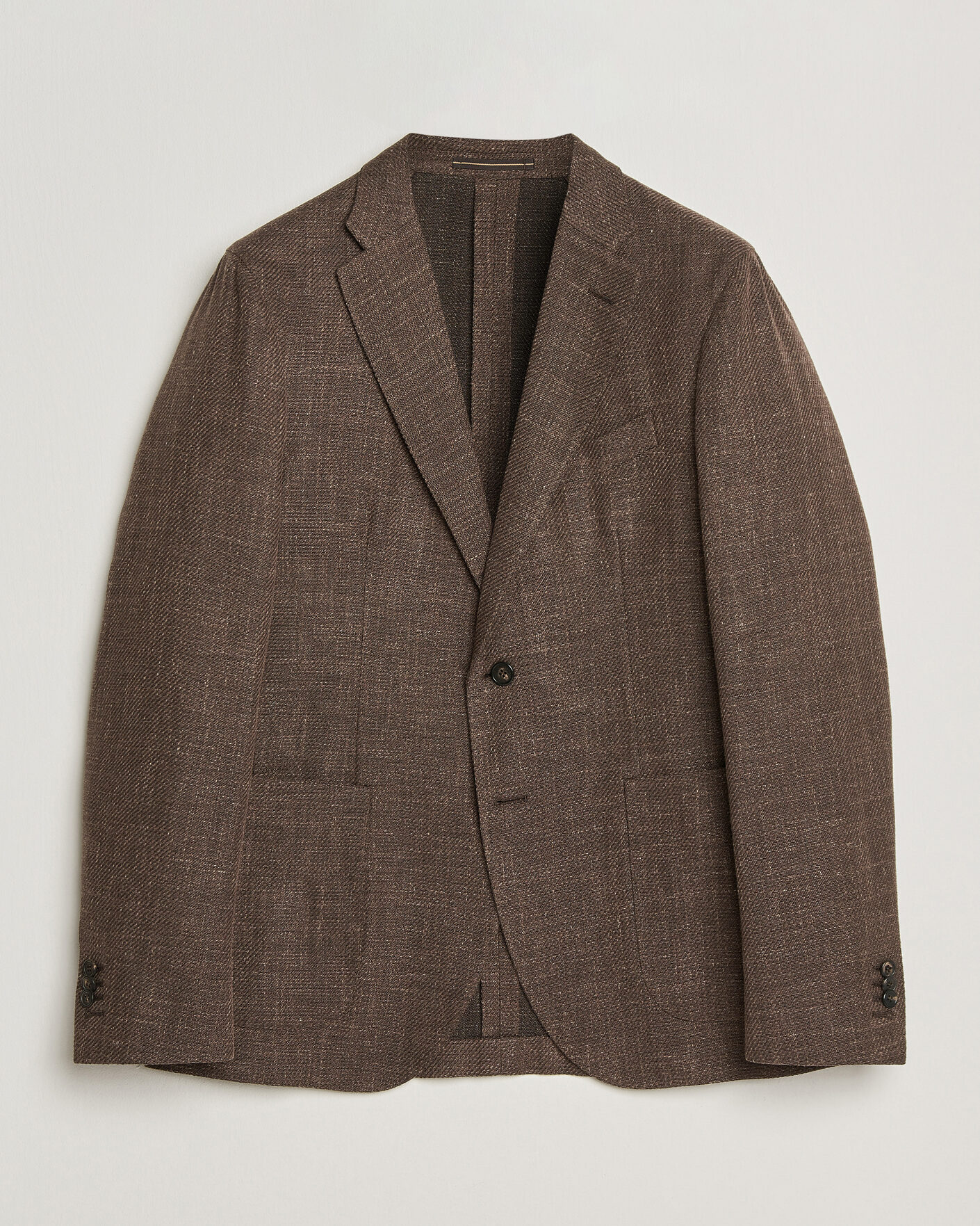 Mies | Pikkutakit | Incotex | Structured Cotton Blazer Dark Brown