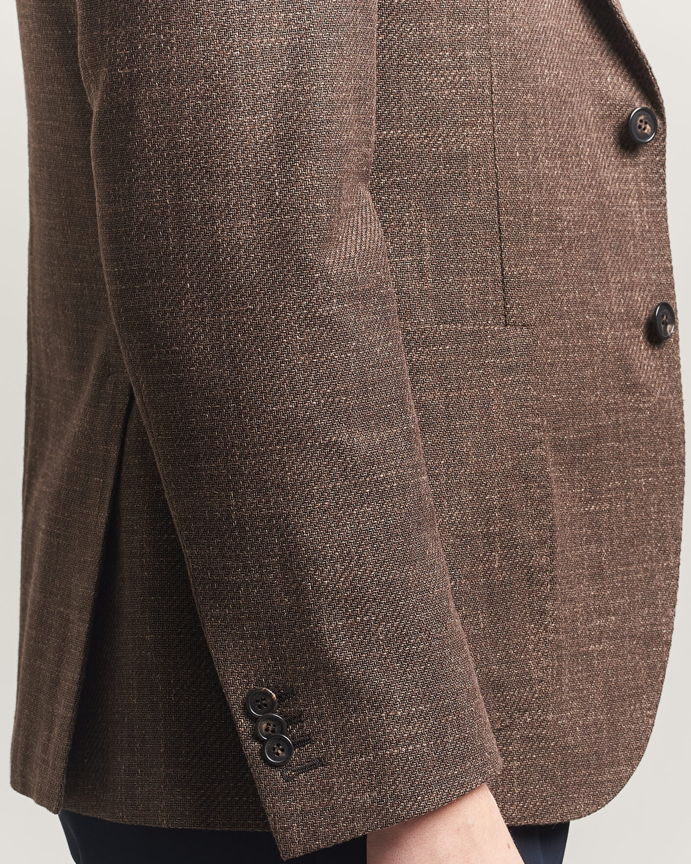 Mies | Pikkutakit | Incotex | Structured Cotton Blazer Dark Brown