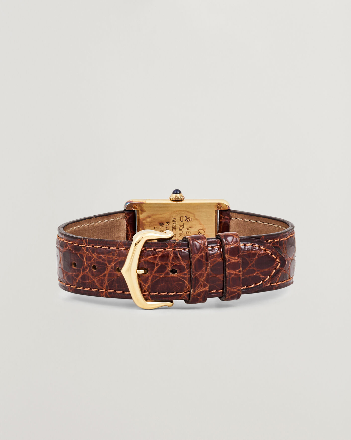 Mies | Pre-Owned & Vintage Watches | Cartier Pre-Owned | Tank Vermeil