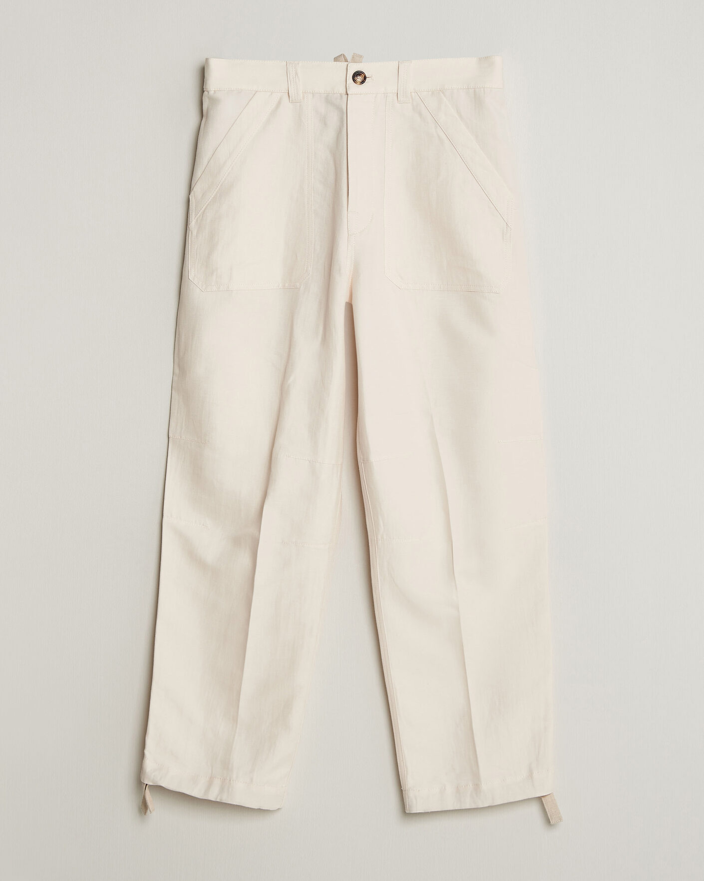 Mies | Housut | Brunello Cucinelli | Linen Casual Pants Off White