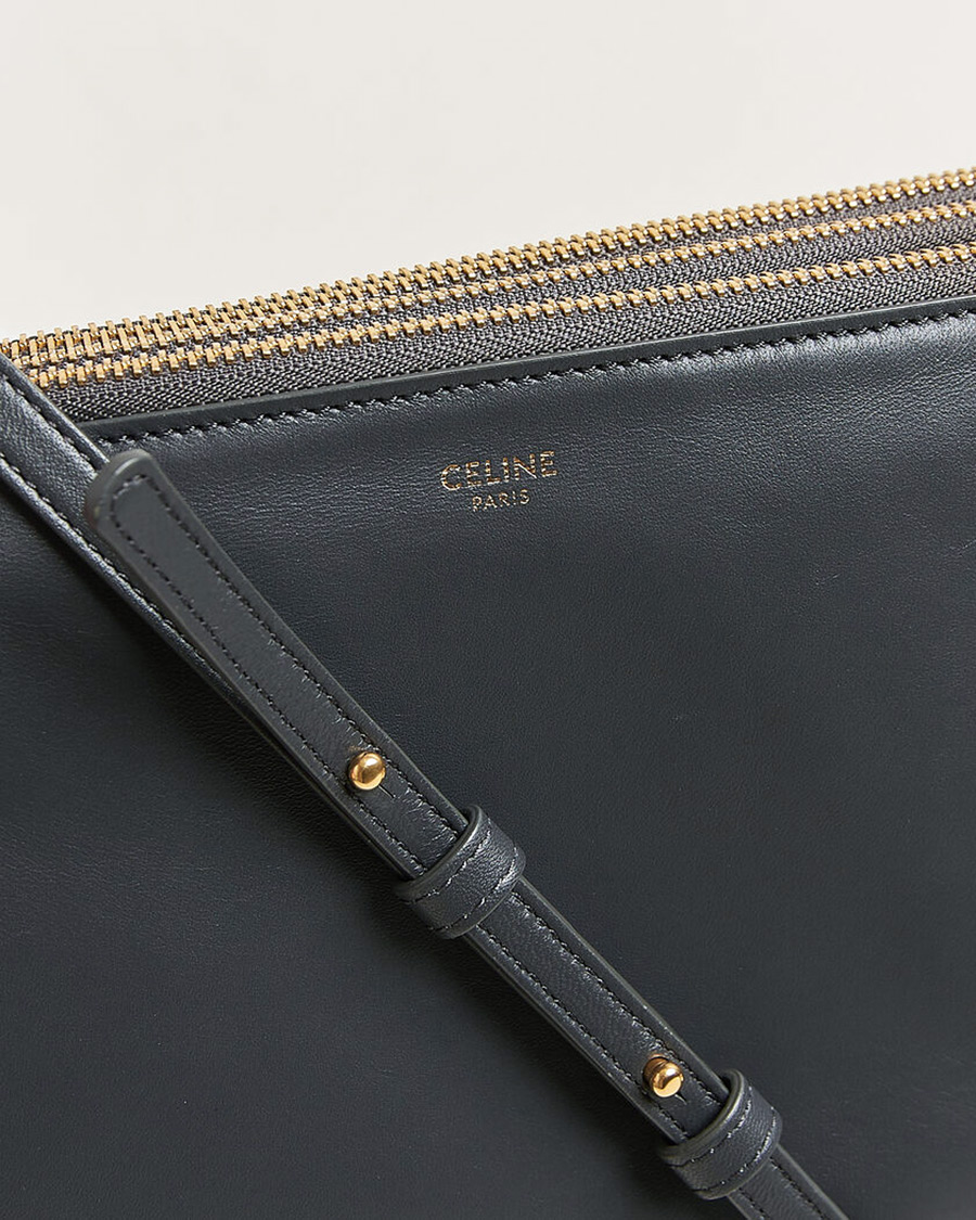 Mies | Pre-Owned & Vintage Bags | Celine Pre-Owned | Trio Bag Small Leather Grey