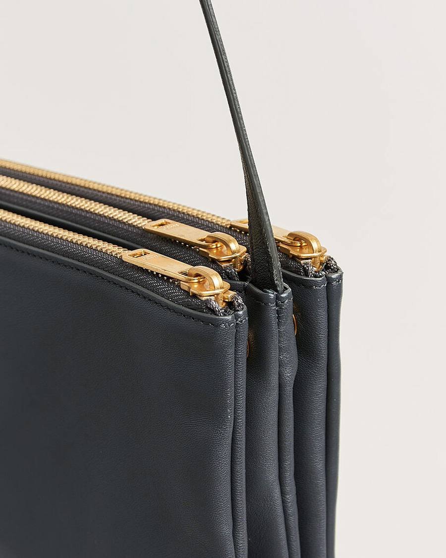 Mies | Pre-Owned & Vintage Bags | Celine Pre-Owned | Trio Bag Small Leather Grey