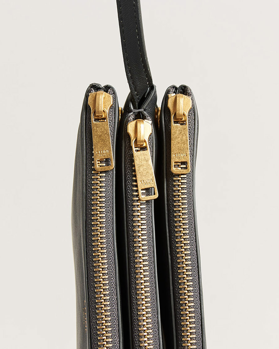 Mies | Pre-Owned & Vintage Bags | Celine Pre-Owned | Trio Bag Small Leather Grey