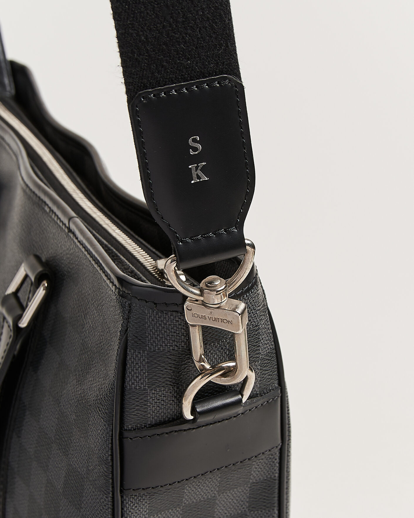 Mies | Pre-Owned & Vintage Bags | Louis Vuitton Pre-Owned | Tadao Tote bag PM Damier Graphite