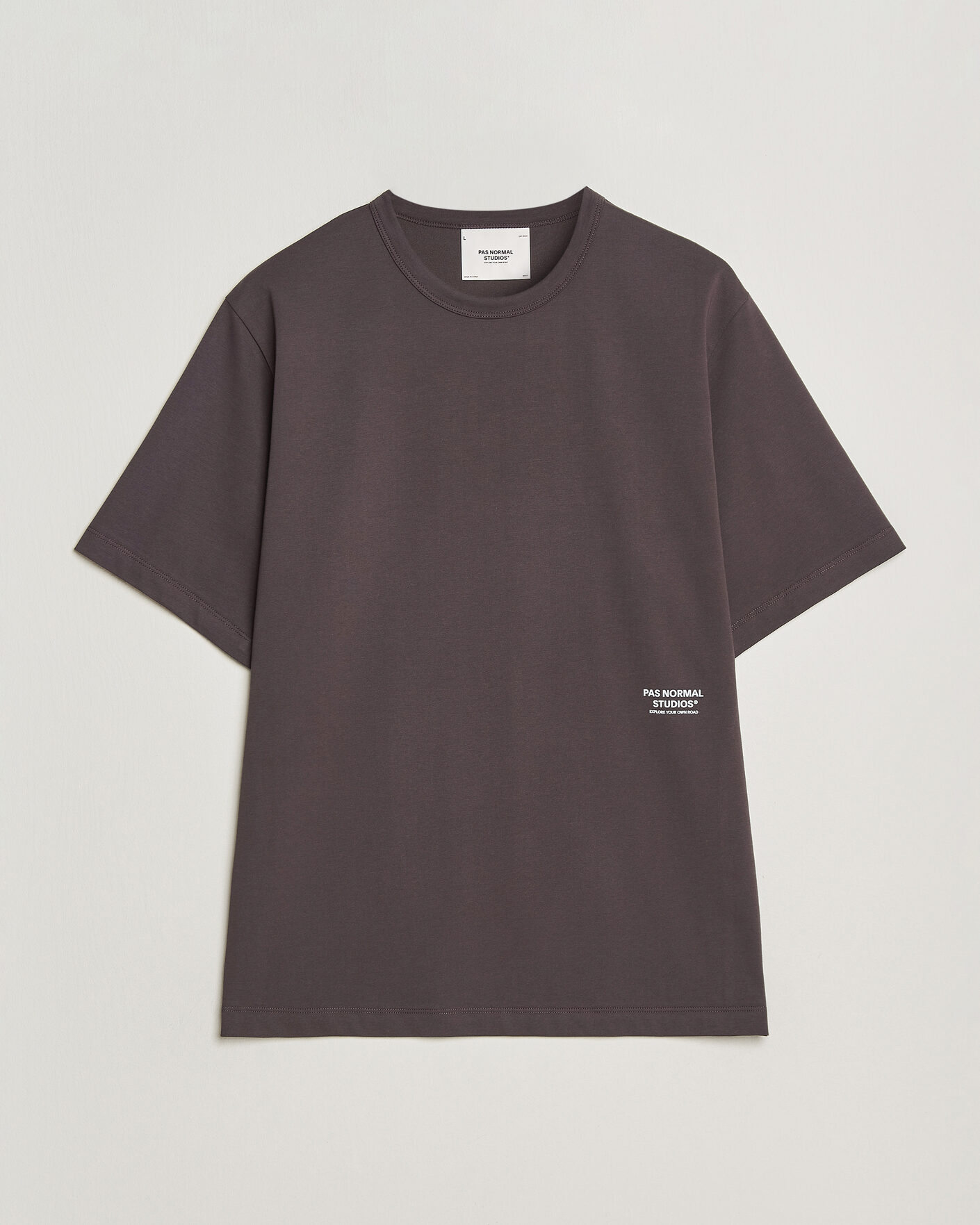 Mies | T-paidat | Pas Normal Studios | Off Race Cotton Tech T-Shirt Dark Purple