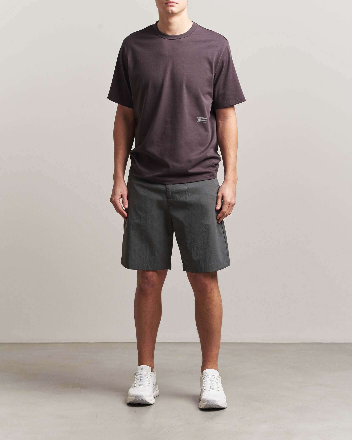 Mies | T-paidat | Pas Normal Studios | Off Race Cotton Tech T-Shirt Dark Purple