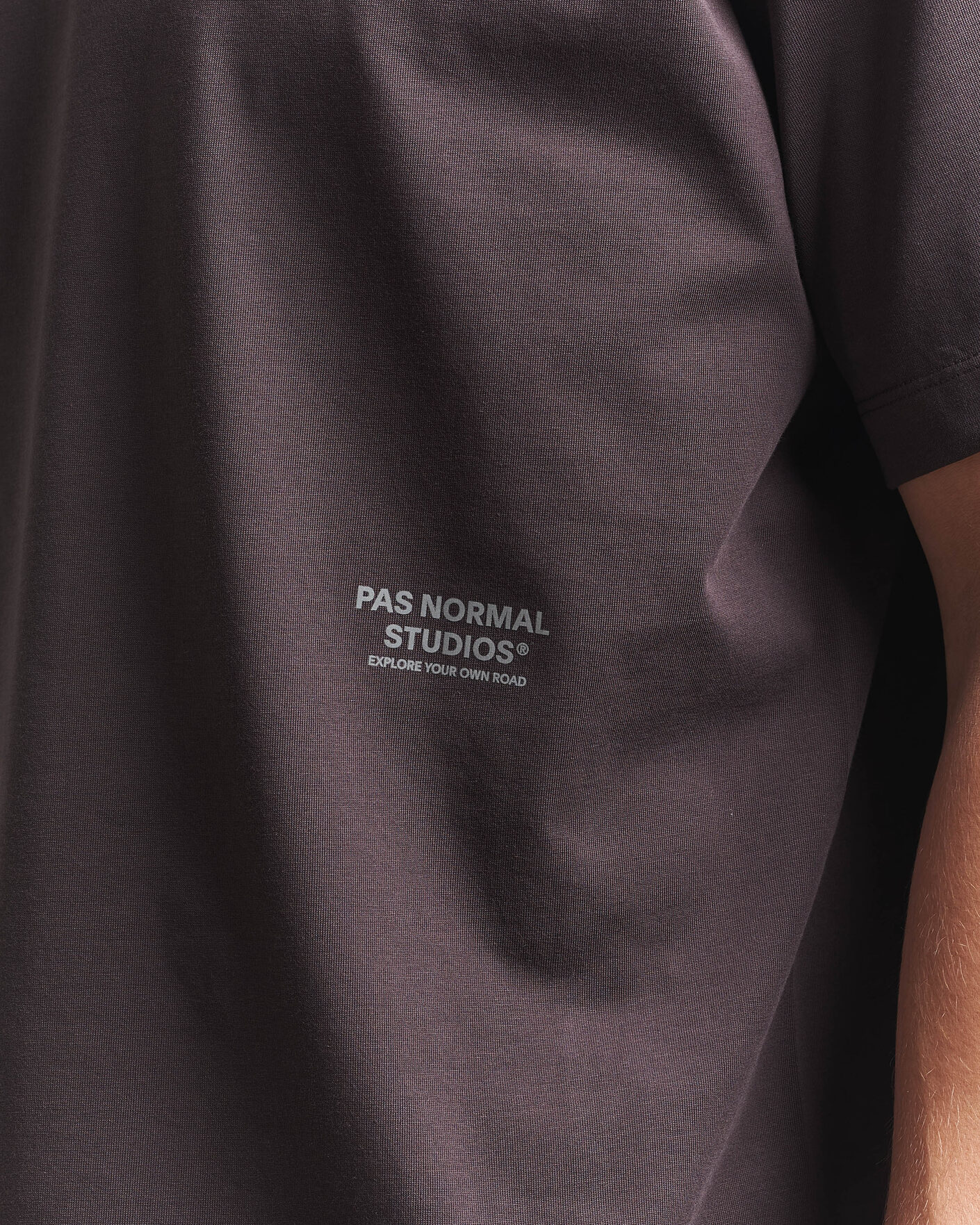 Mies | T-paidat | Pas Normal Studios | Off Race Cotton Tech T-Shirt Dark Purple