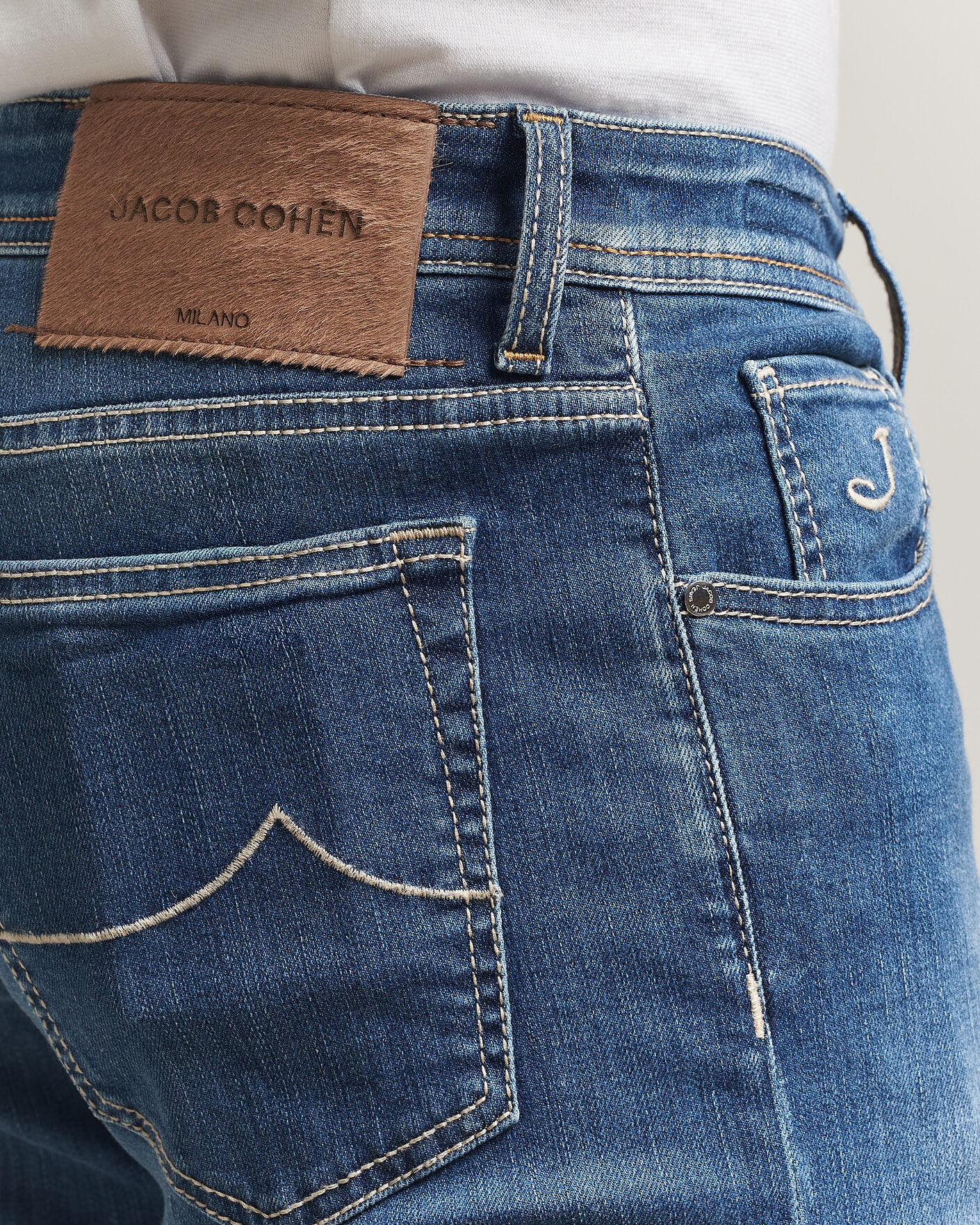 Mies | Housut | Jacob Cohën | Bard Slim Fit Super Stretch Jeans Light Vintage