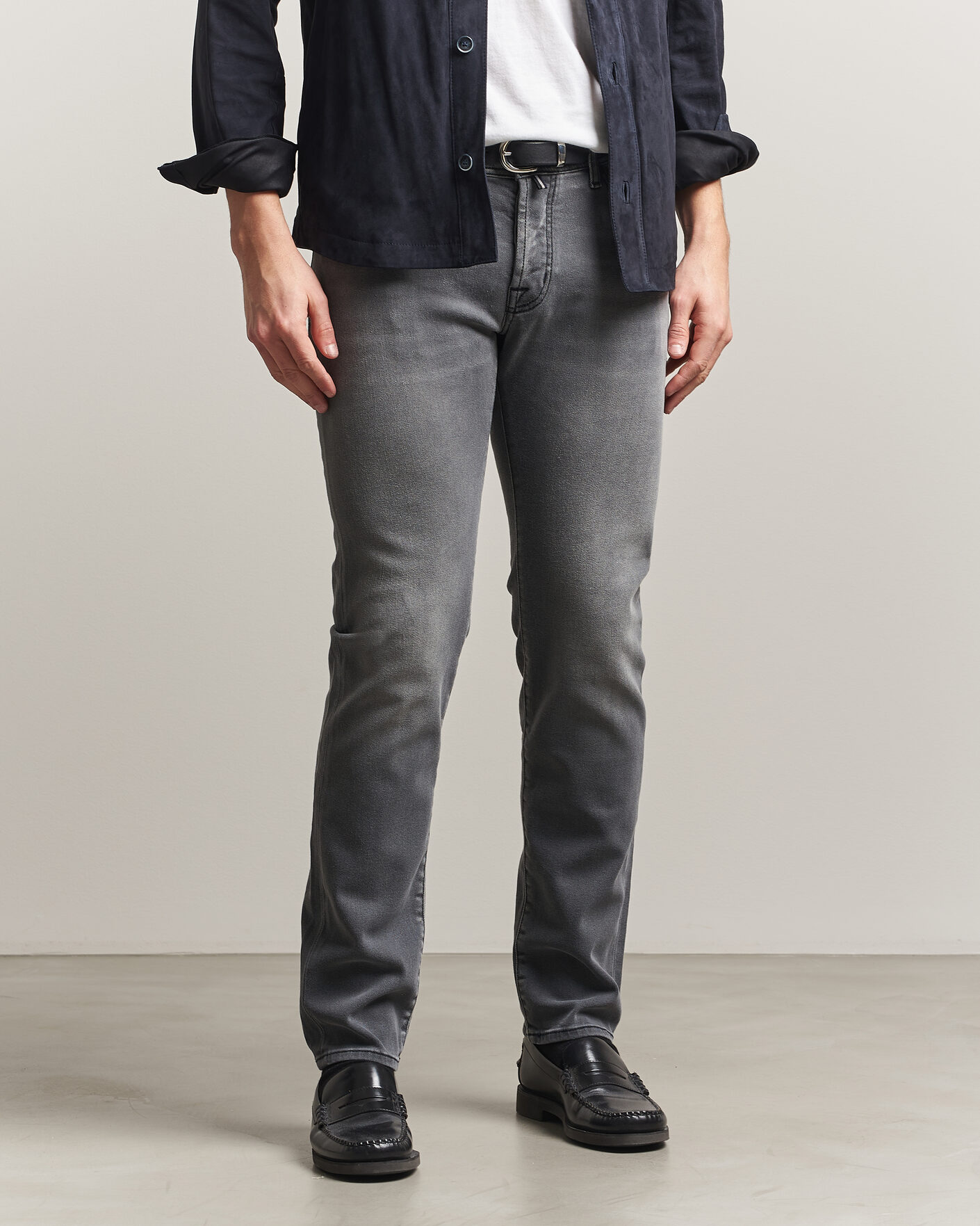 Mies | Housut | Jacob Cohën | Nick Slim Fit Power Stretch Jeans Light Black Wash
